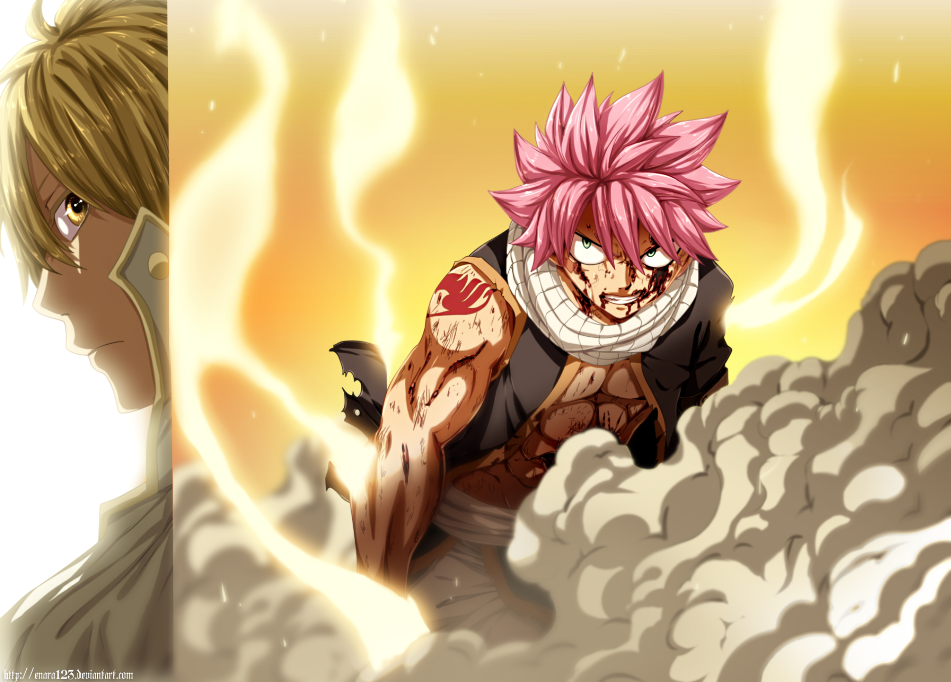 Natsu Dragneel and Zeref Dragneel from Fairy Tail HD Wallpaper