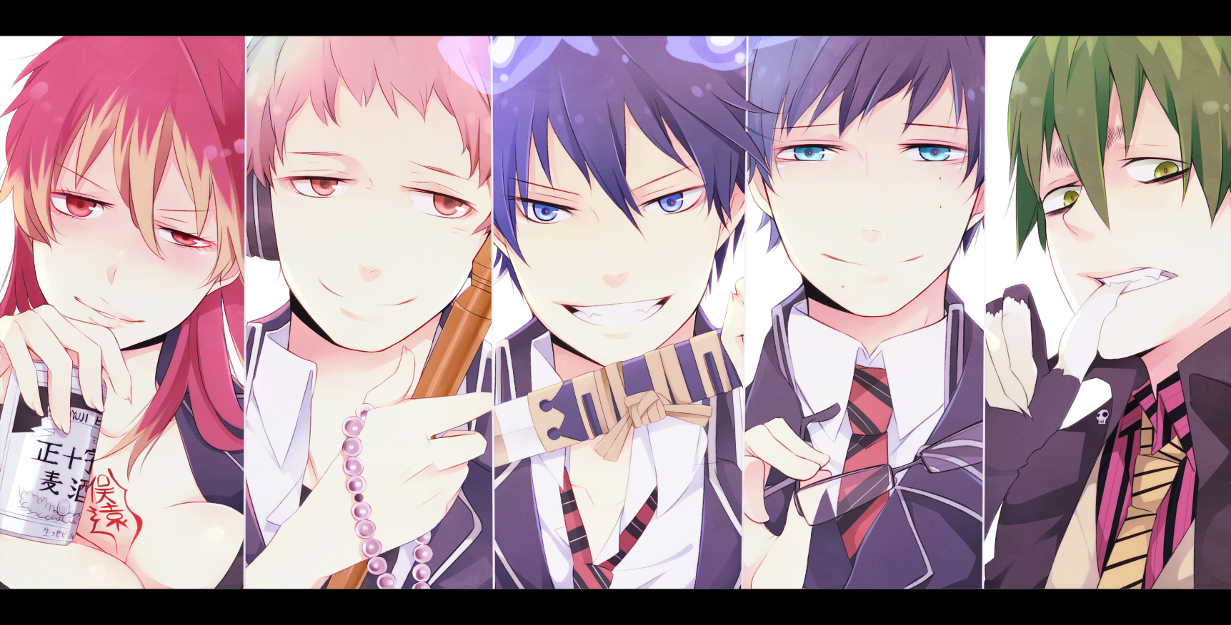5 Boys from Blue Exorcist HD Wallpaper