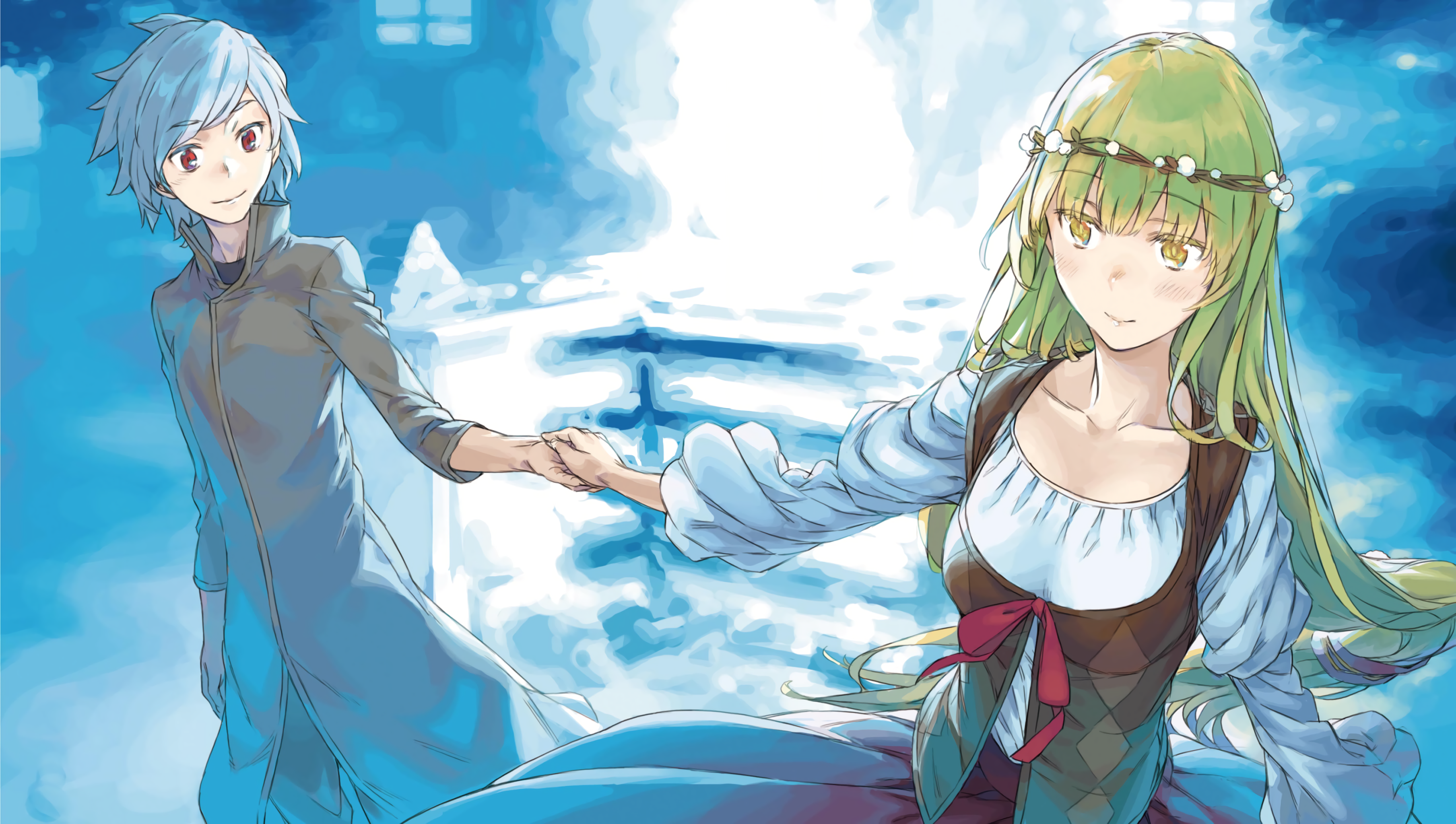 Bell Cranel and Lyra from DanMachi HD Wallpaper