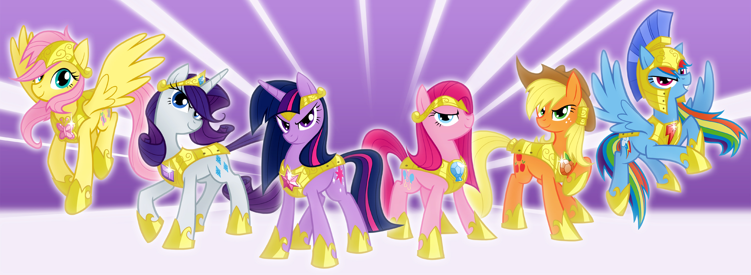 My Little Pony: Equestria Girls in armor HD Wallpaper