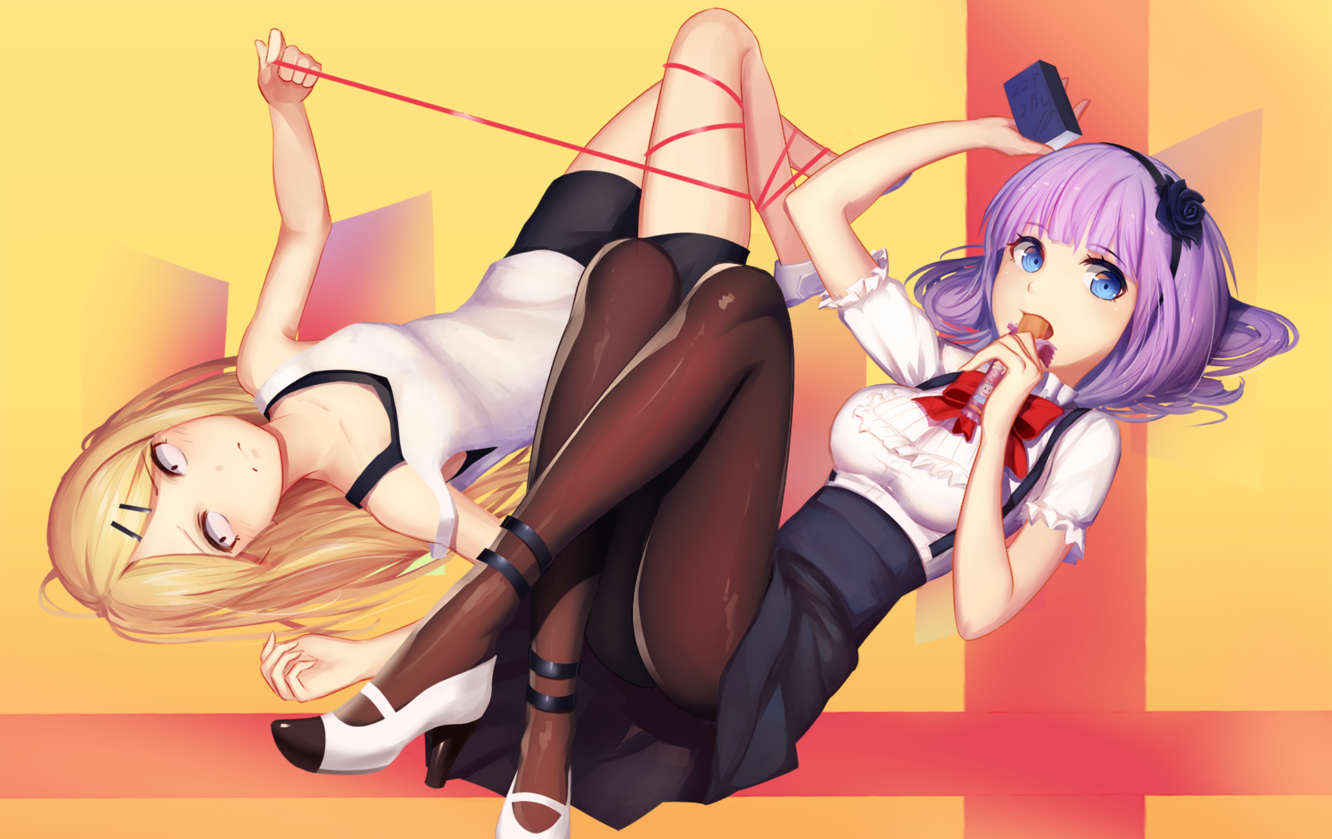 Shidare Hotaru and Chino Kafu HD Wallpaper
