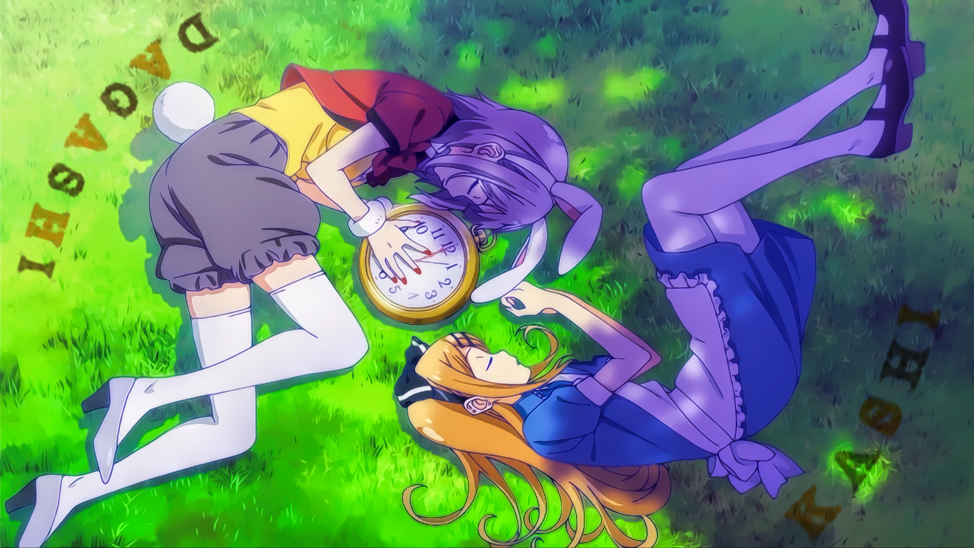 Dagashi Kashi: Hotaru Shidare and Saya End HD Wallpaper