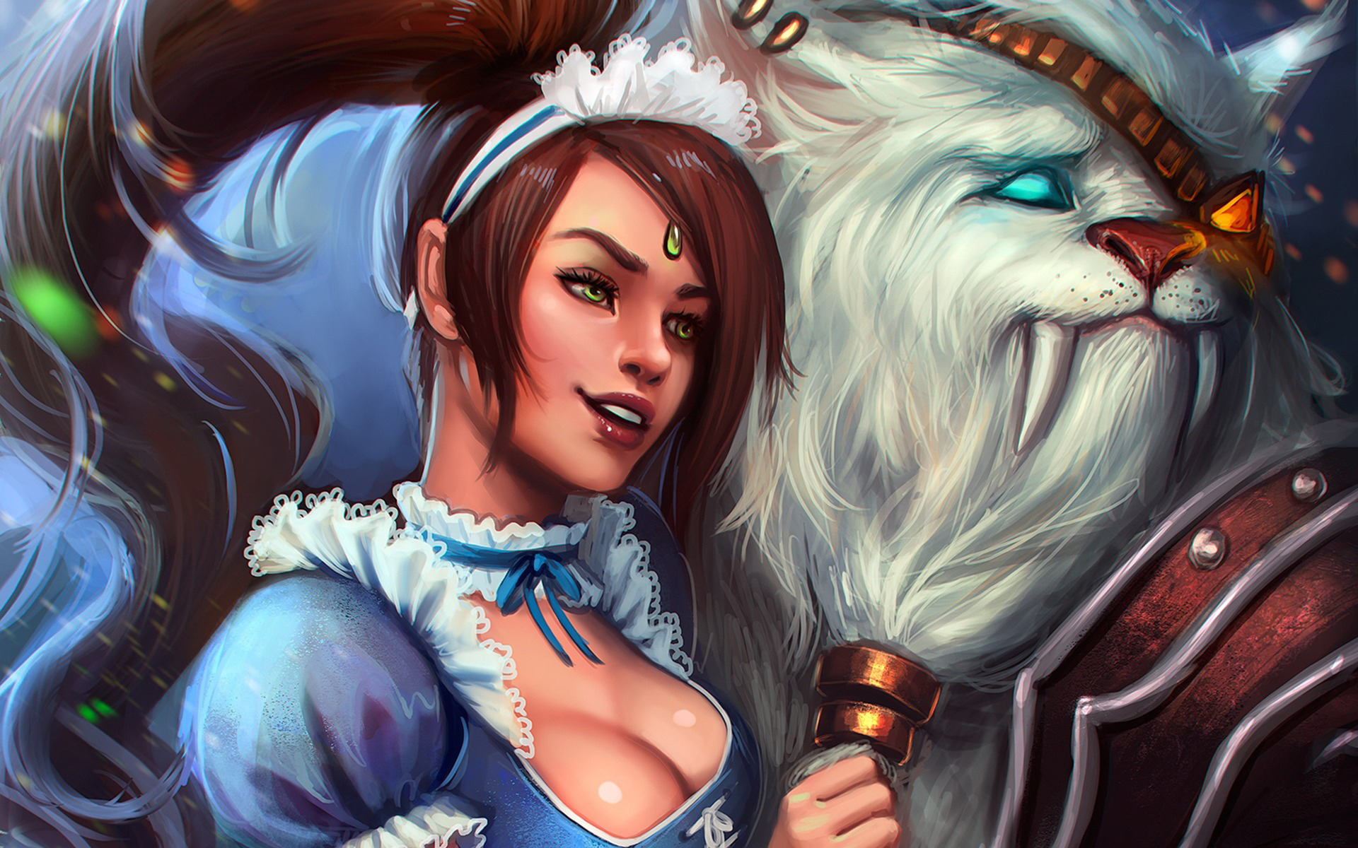 Nidalee and Rengar from League of Legends HD Wallpaper