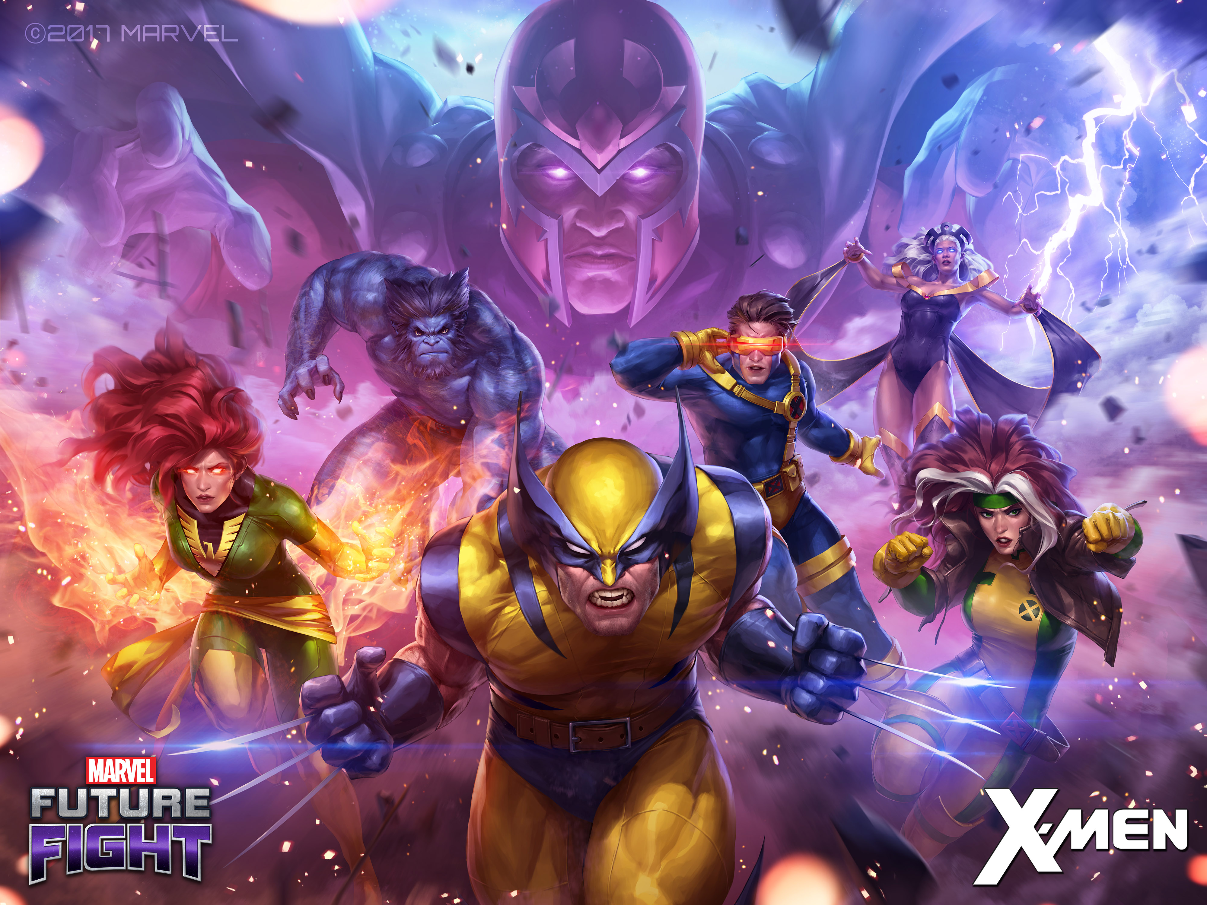X-Men from Marvel Future Fight featuring Magneto HD Wallpaper