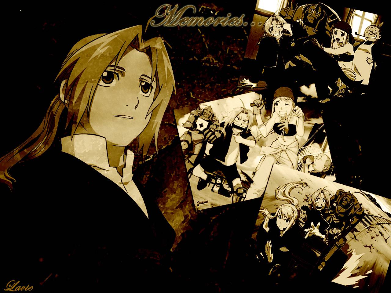 Edward Elric and friends from Fullmetal Alchemist HD Wallpaper