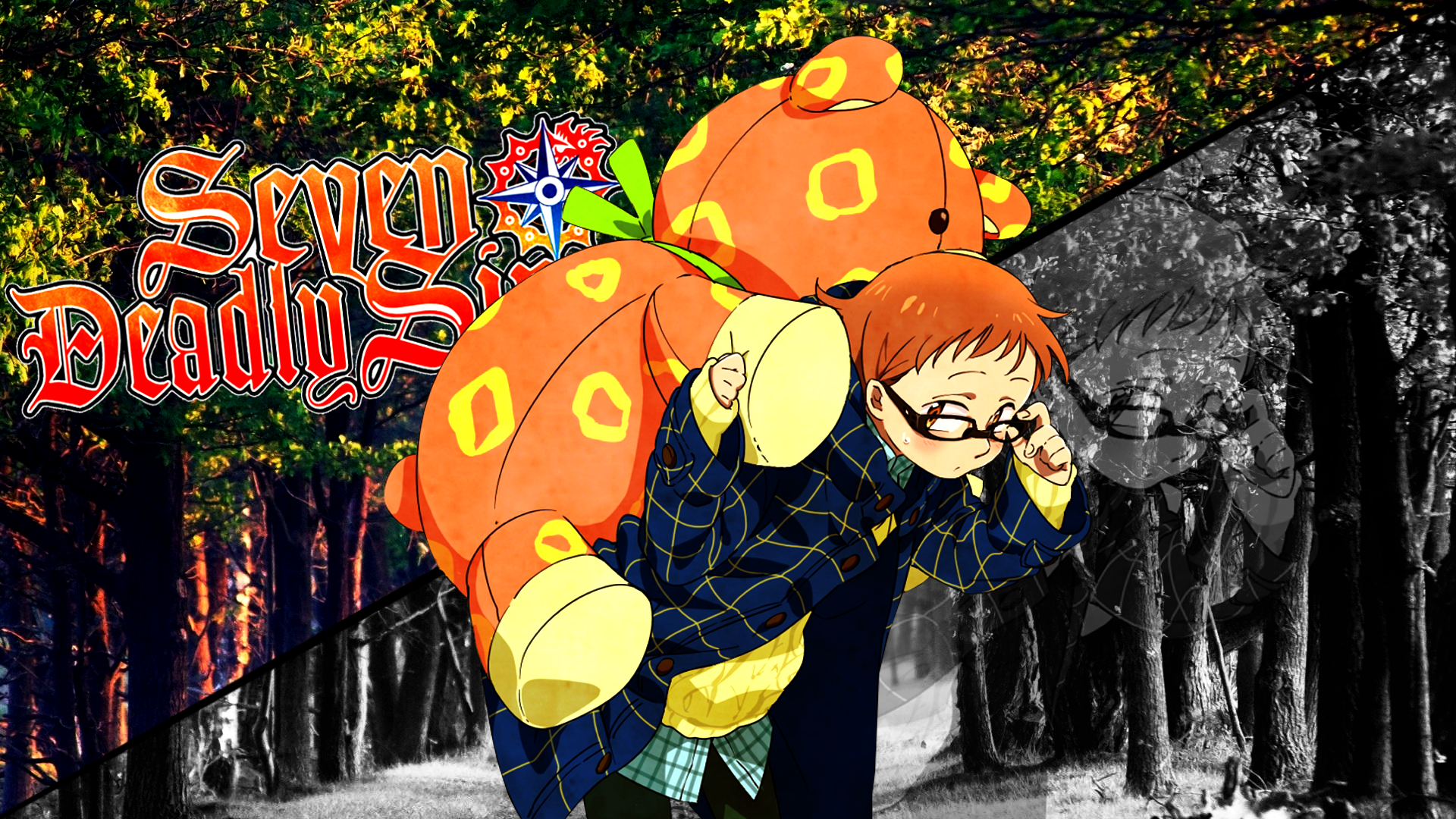 King from The Seven Deadly Sins with a plush toy HD Wallpaper