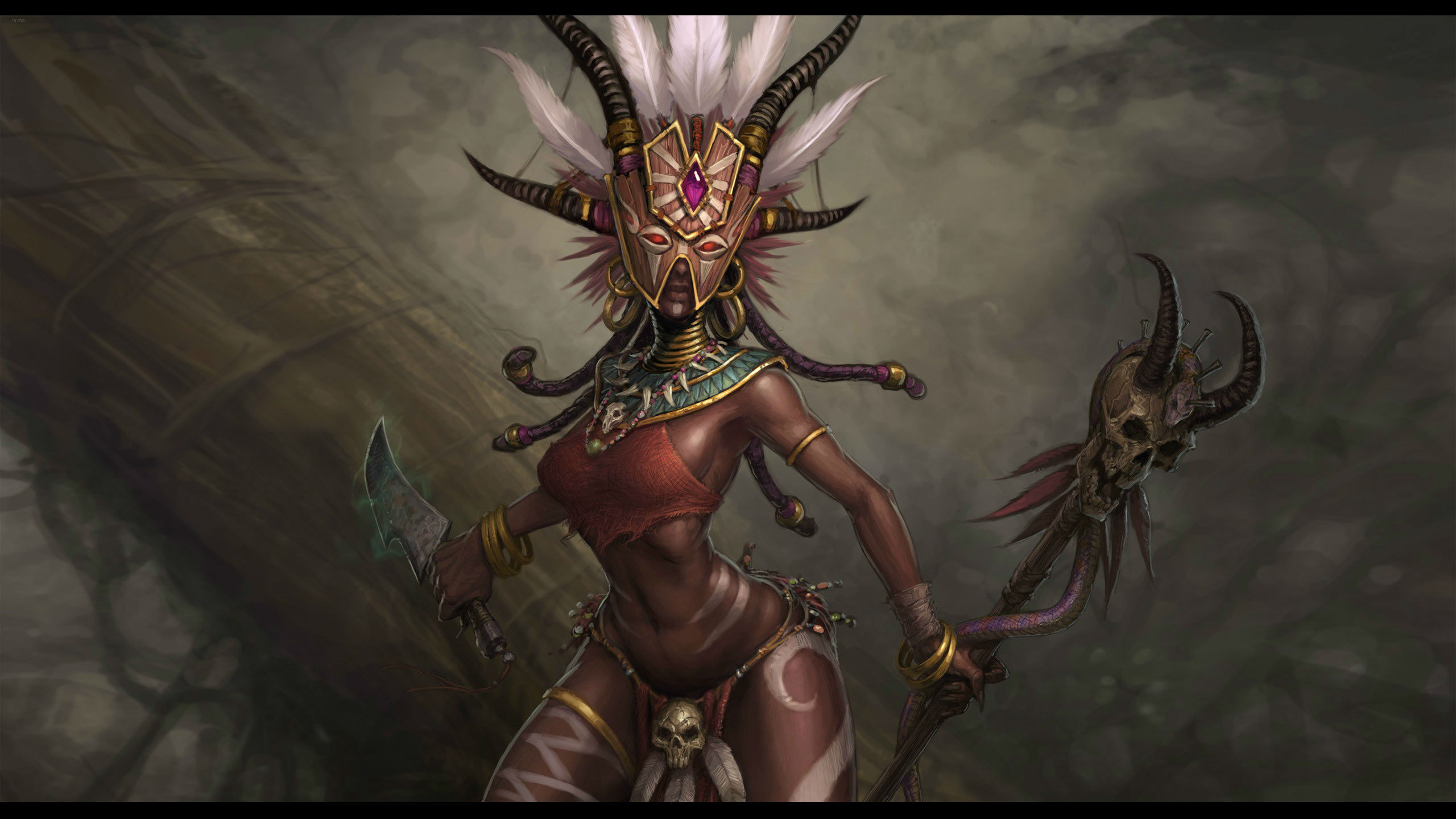 Witch Doctor from Diablo III HD Wallpaper