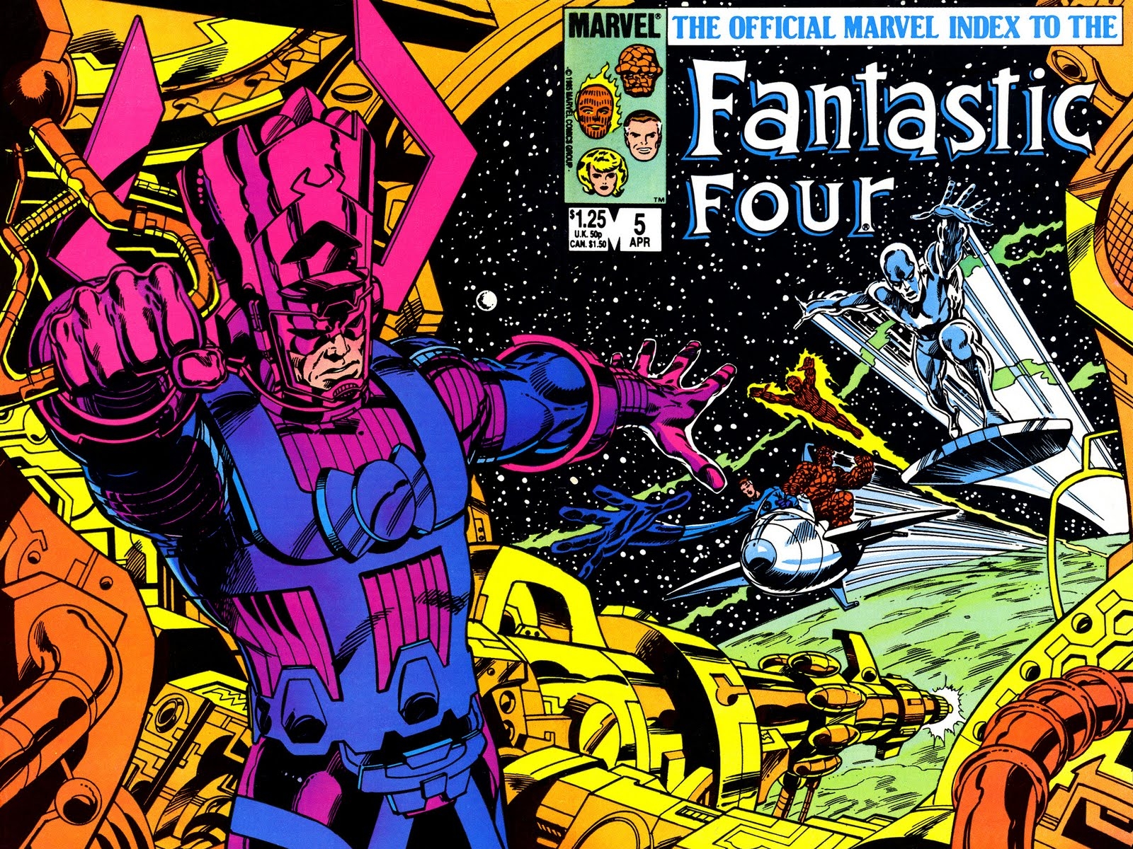 Galactus and Fantastic Four from Marvel Comics HD Wallpaper