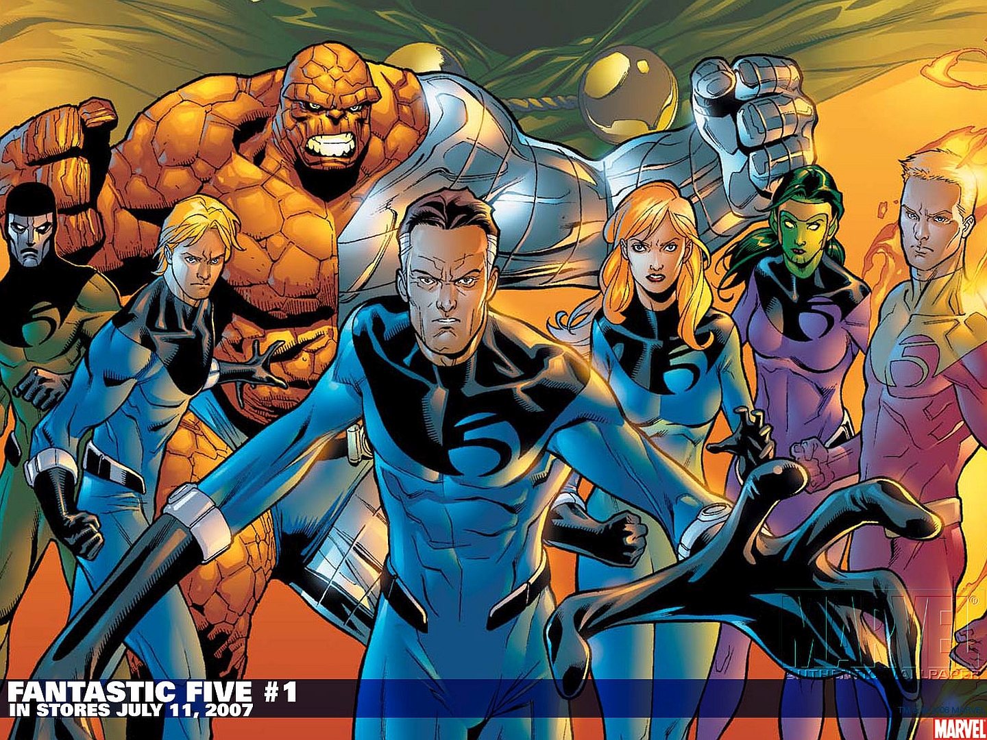 Fantastic Five #1 comic cover HD Wallpaper