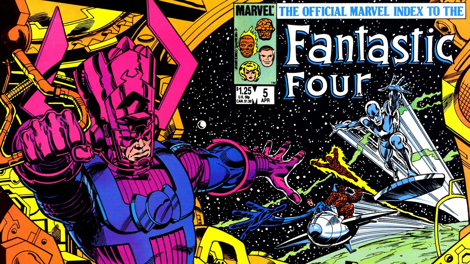 Galactus and Fantastic Four from Marvel Comics HD Wallpaper
