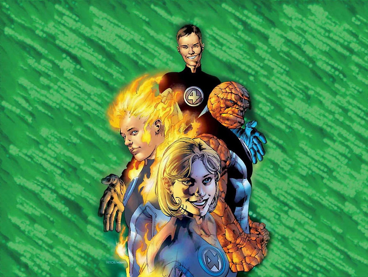Fantastic Four from Marvel Comics HD Wallpaper