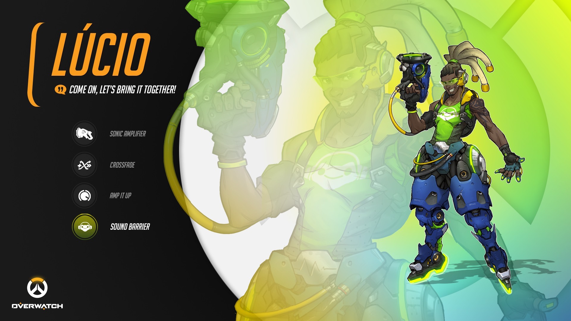 Lúcio from Overwatch HD Wallpaper
