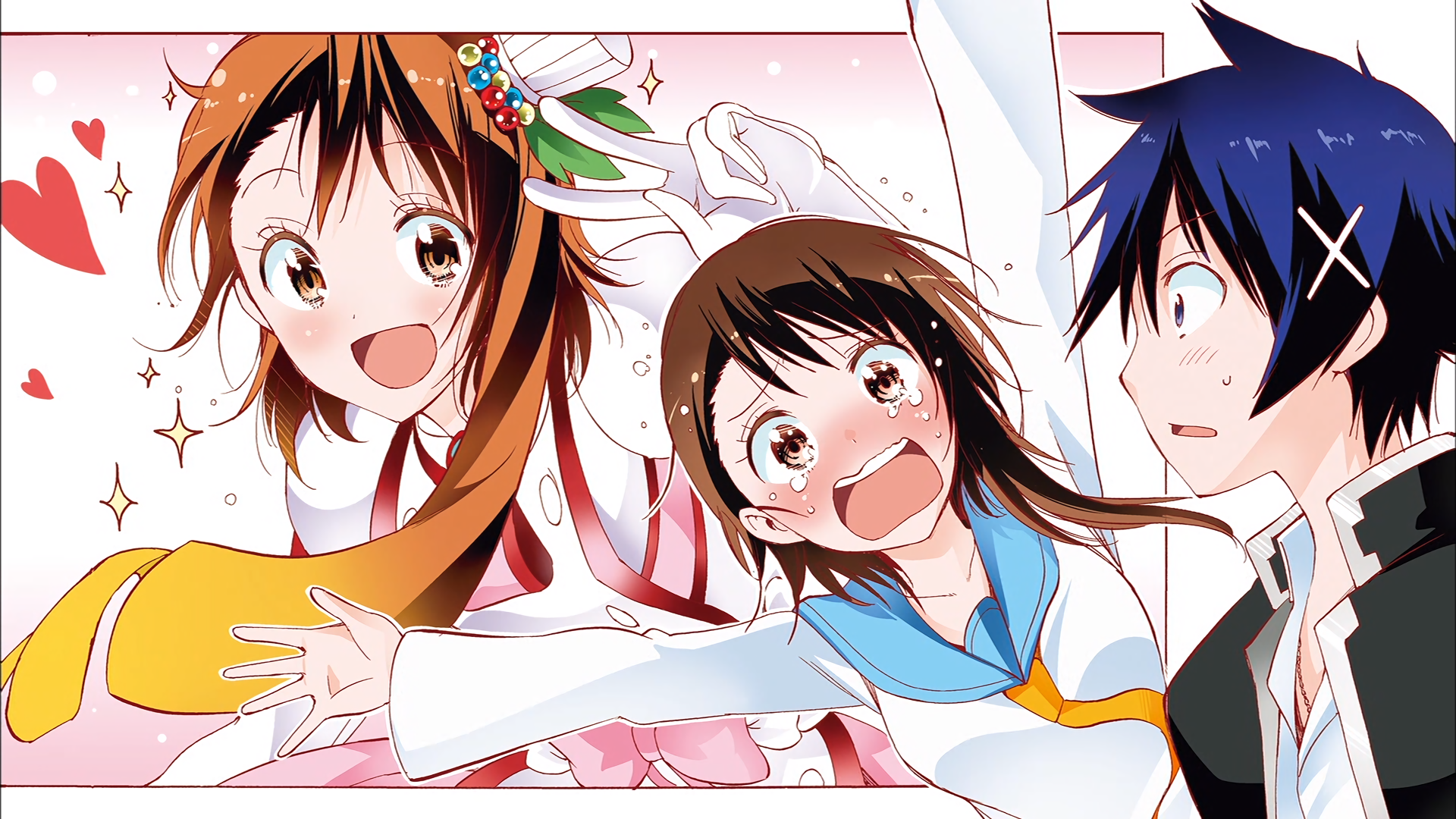 Chitoge Kirisaki and Kosaki Onodera from Nisekoi HD Wallpaper