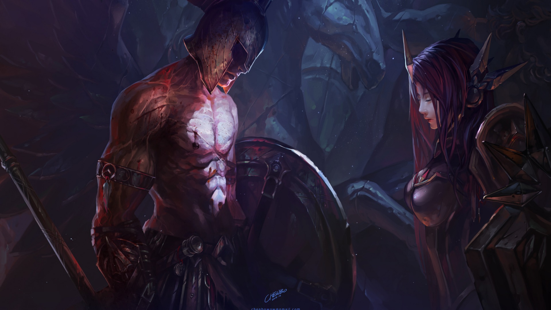 Leona from League of Legends HD Wallpaper