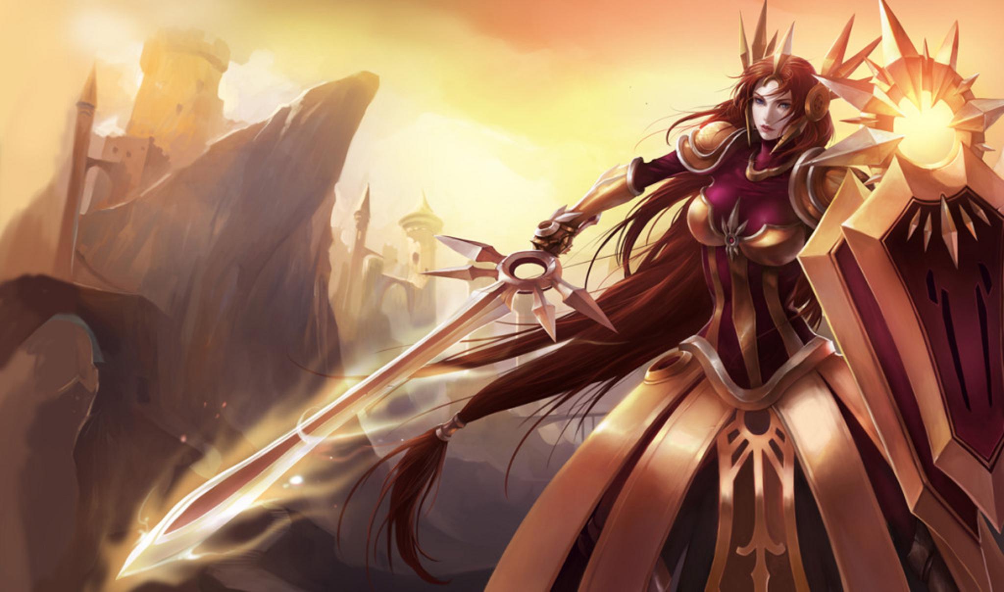 Leona from League of Legends HD Wallpaper