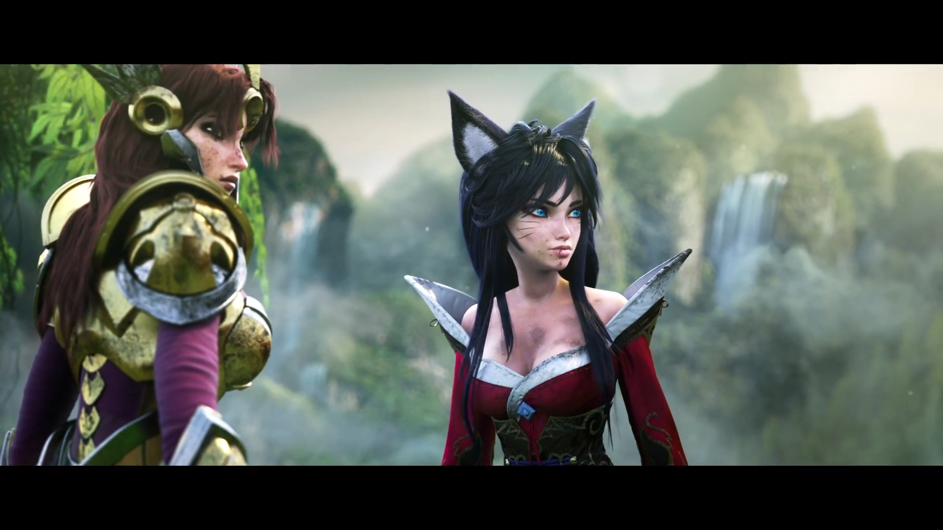 Ahri and Leona from League of Legends HD Wallpaper