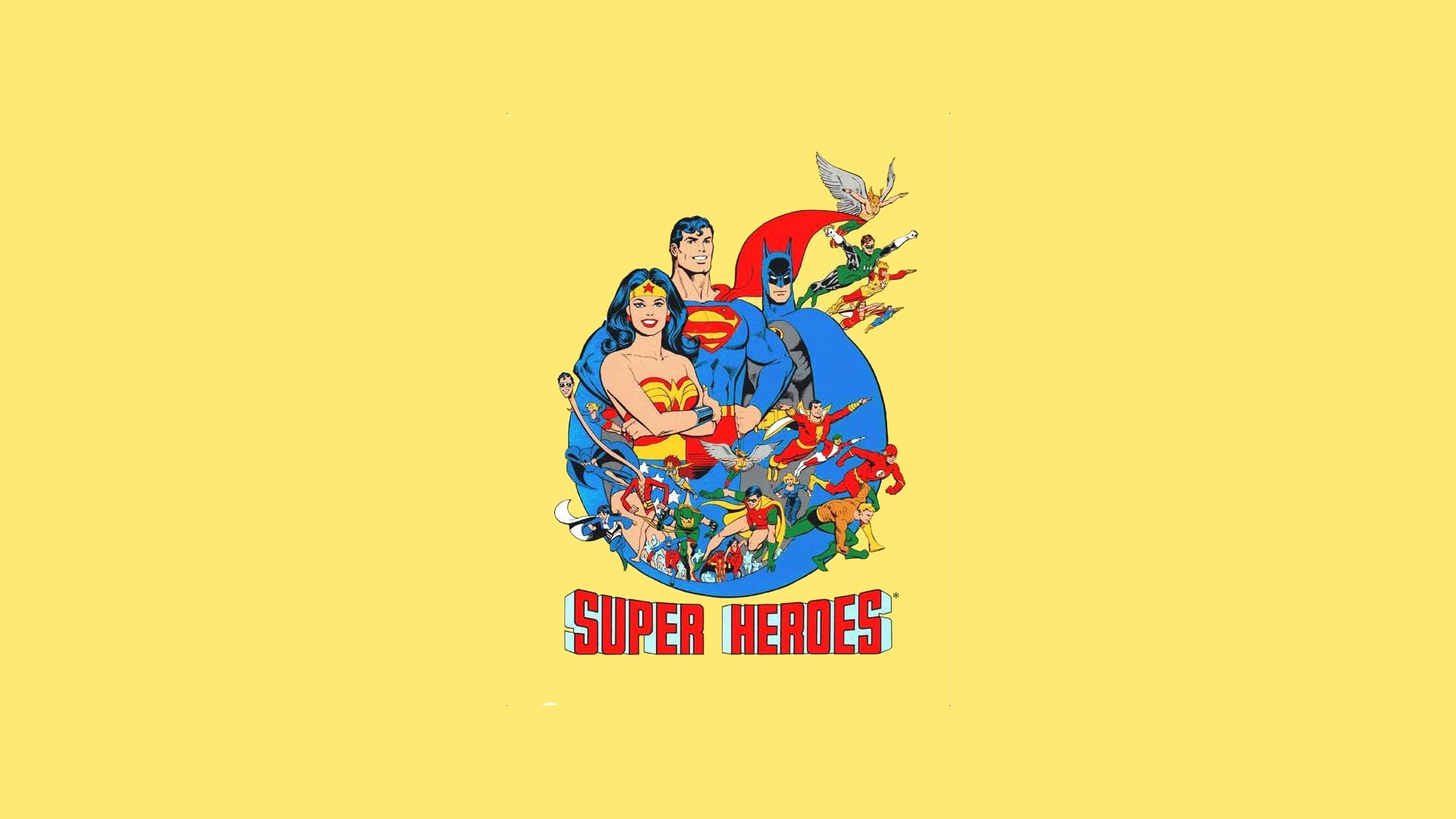 Justice League Super Heroes HD Wallpaper
