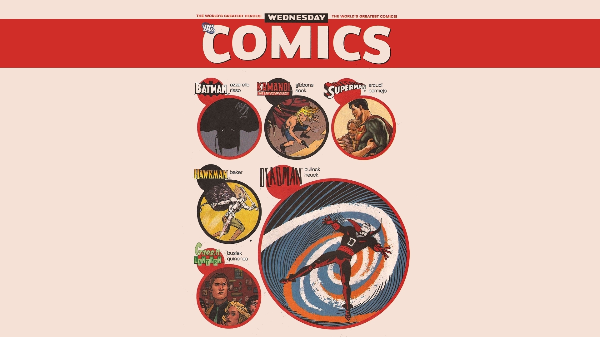 DC Comics Wednesday Comics Showcase HD Wallpaper