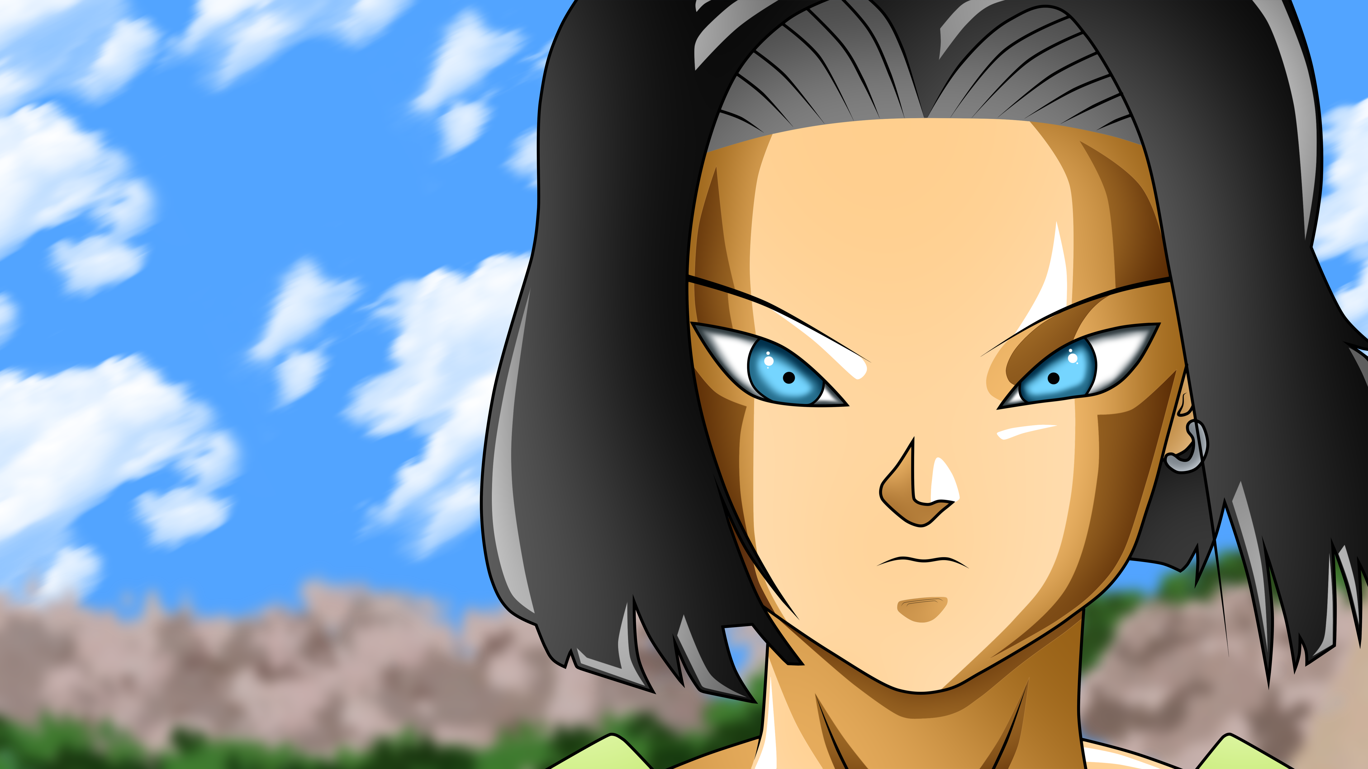 Android 17 from Dragon Ball HD Wallpaper