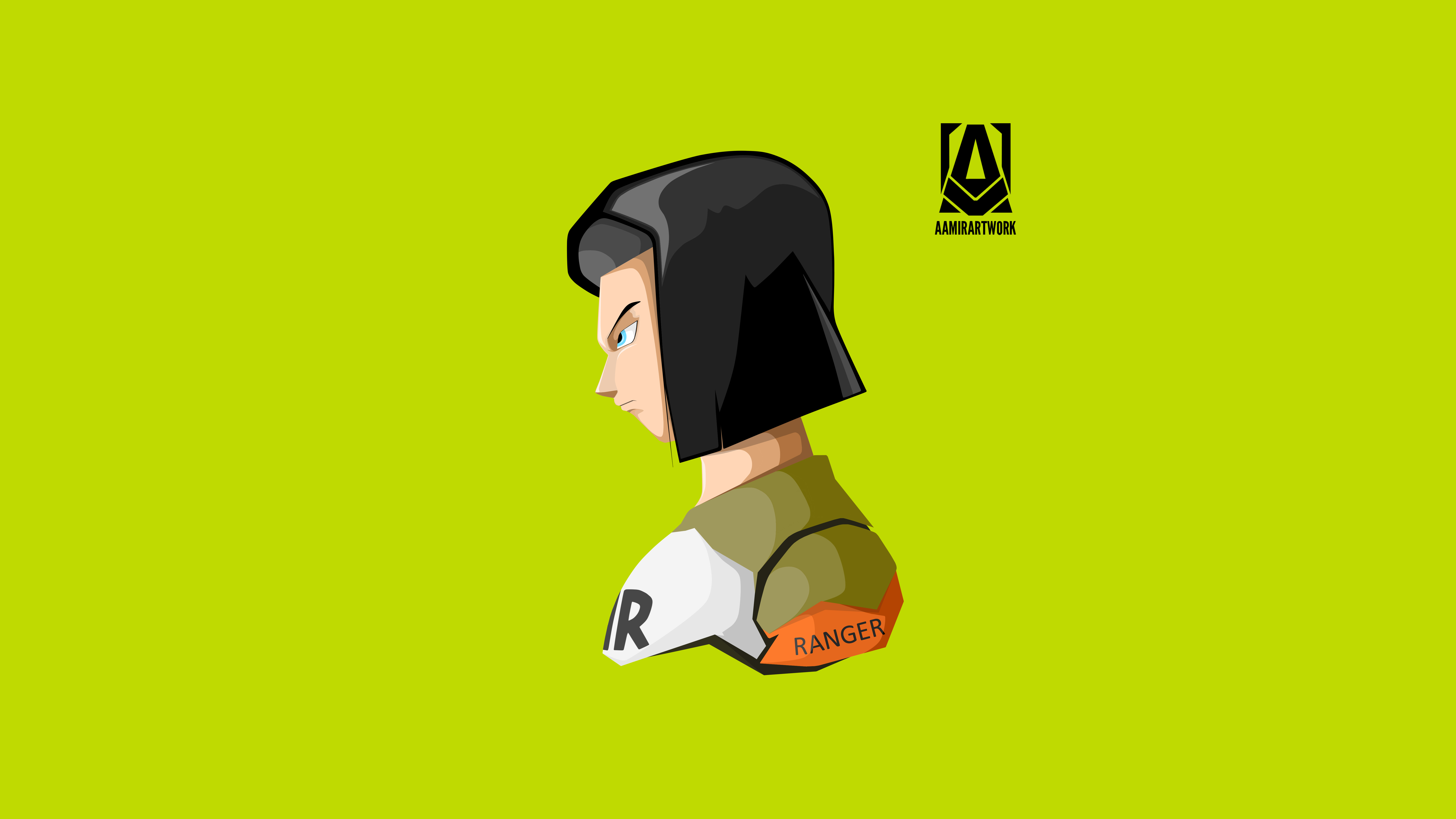 Android 17 from Dragon Ball HD Wallpaper
