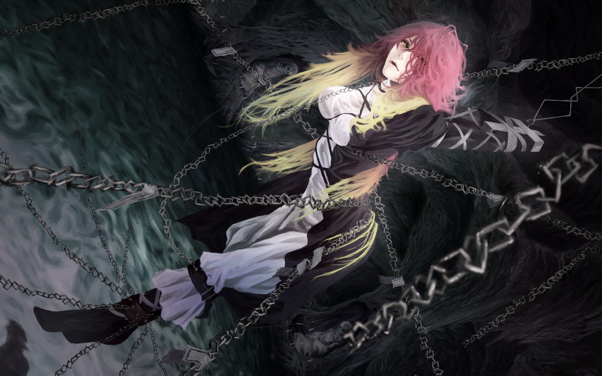 Byakuren Hijiri surrounded by chains HD Wallpaper