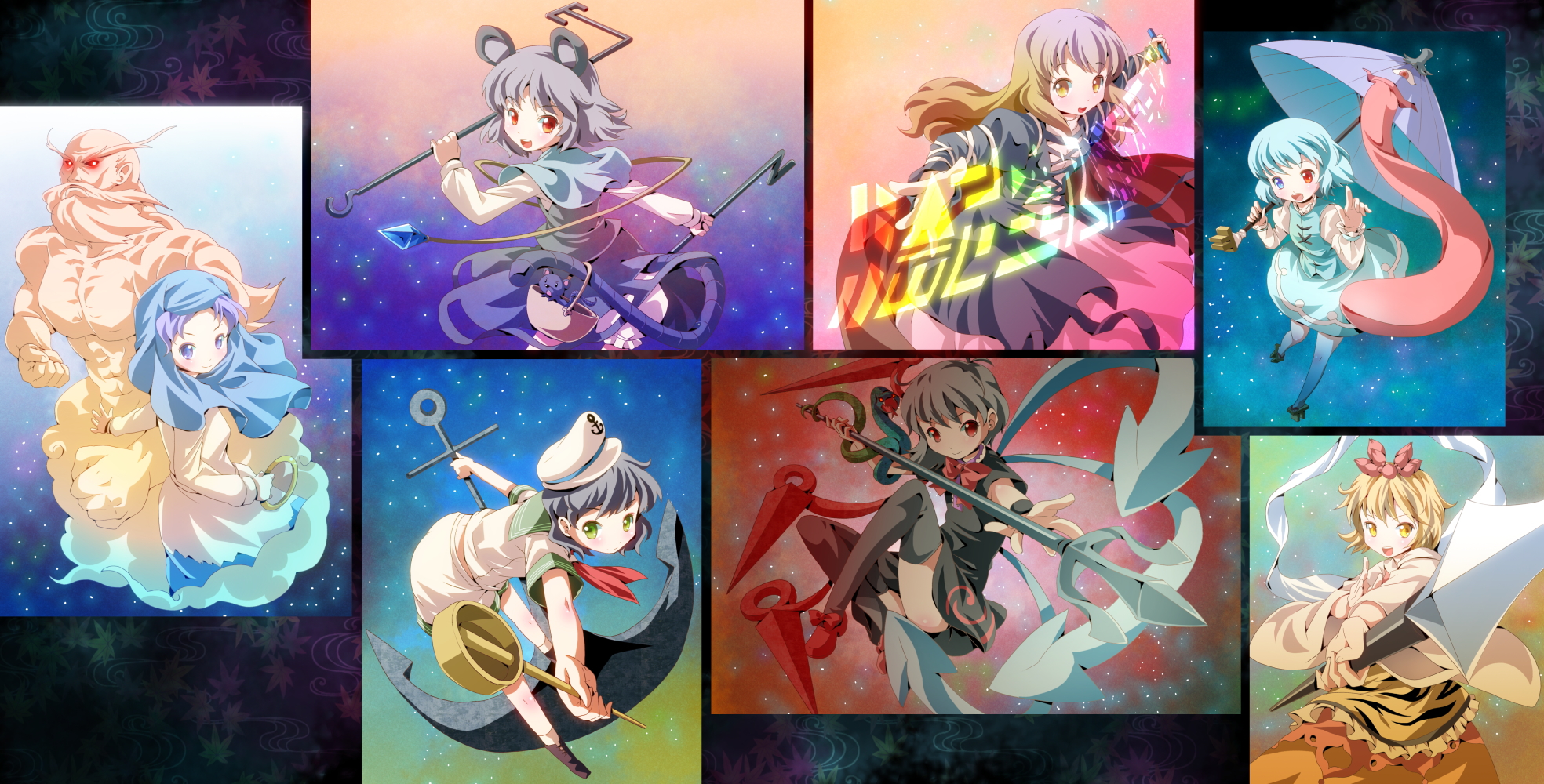 Byakuren Hijiri and companions HD Wallpaper