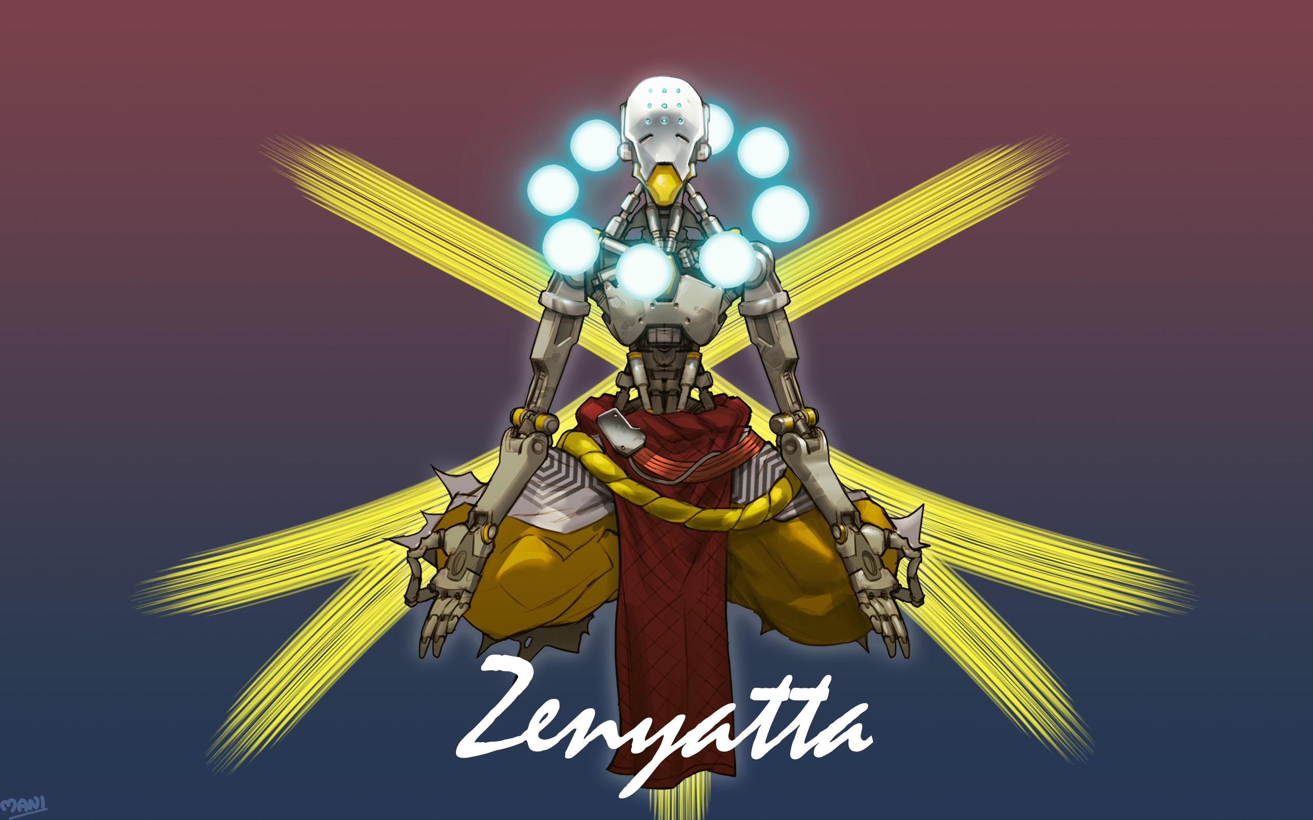 Zenyatta from Overwatch HD Wallpaper