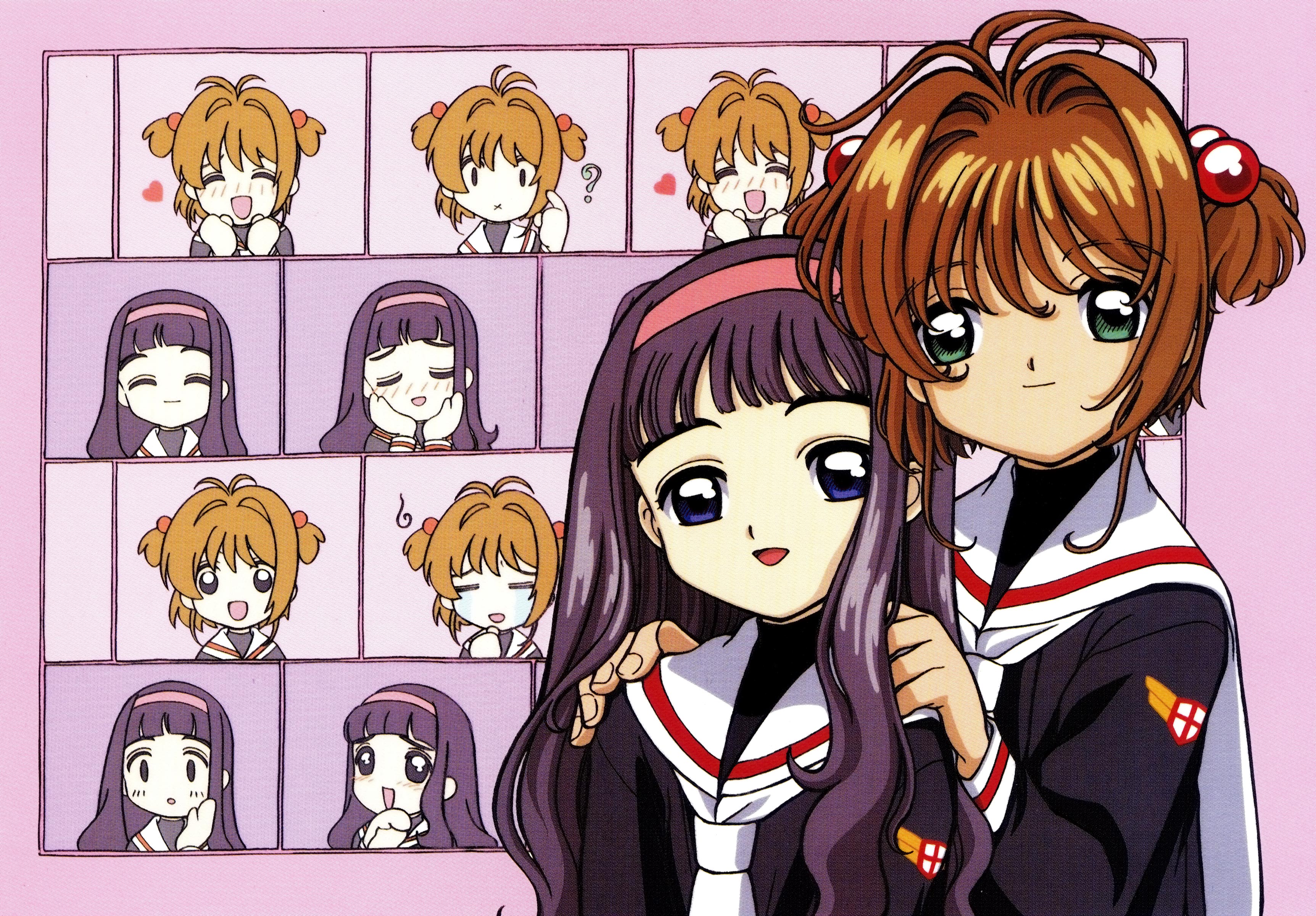 Sakura Kinomoto and Tomoyo Daidouji from Cardcaptor Sakura HD Wallpaper