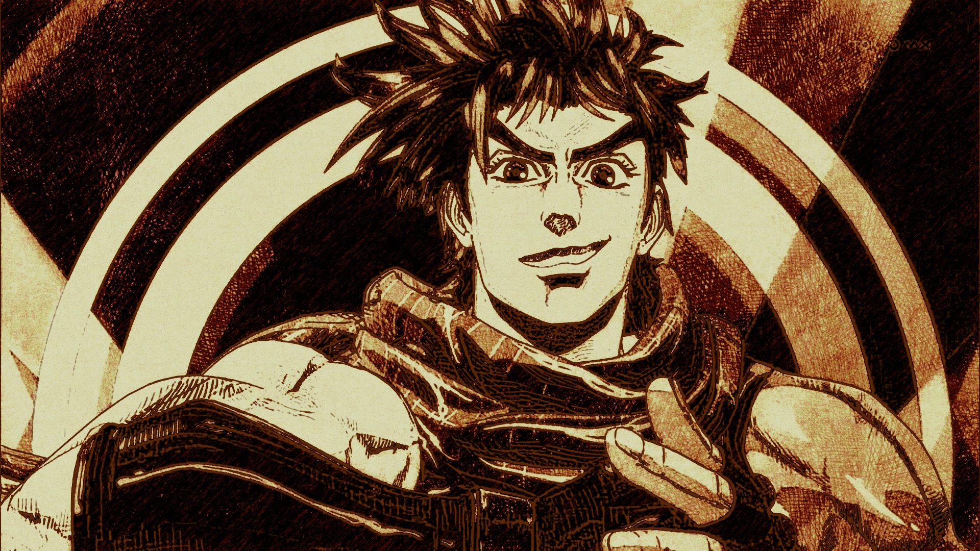 Joseph Joestar from JoJo's Bizarre Adventure HD Wallpaper