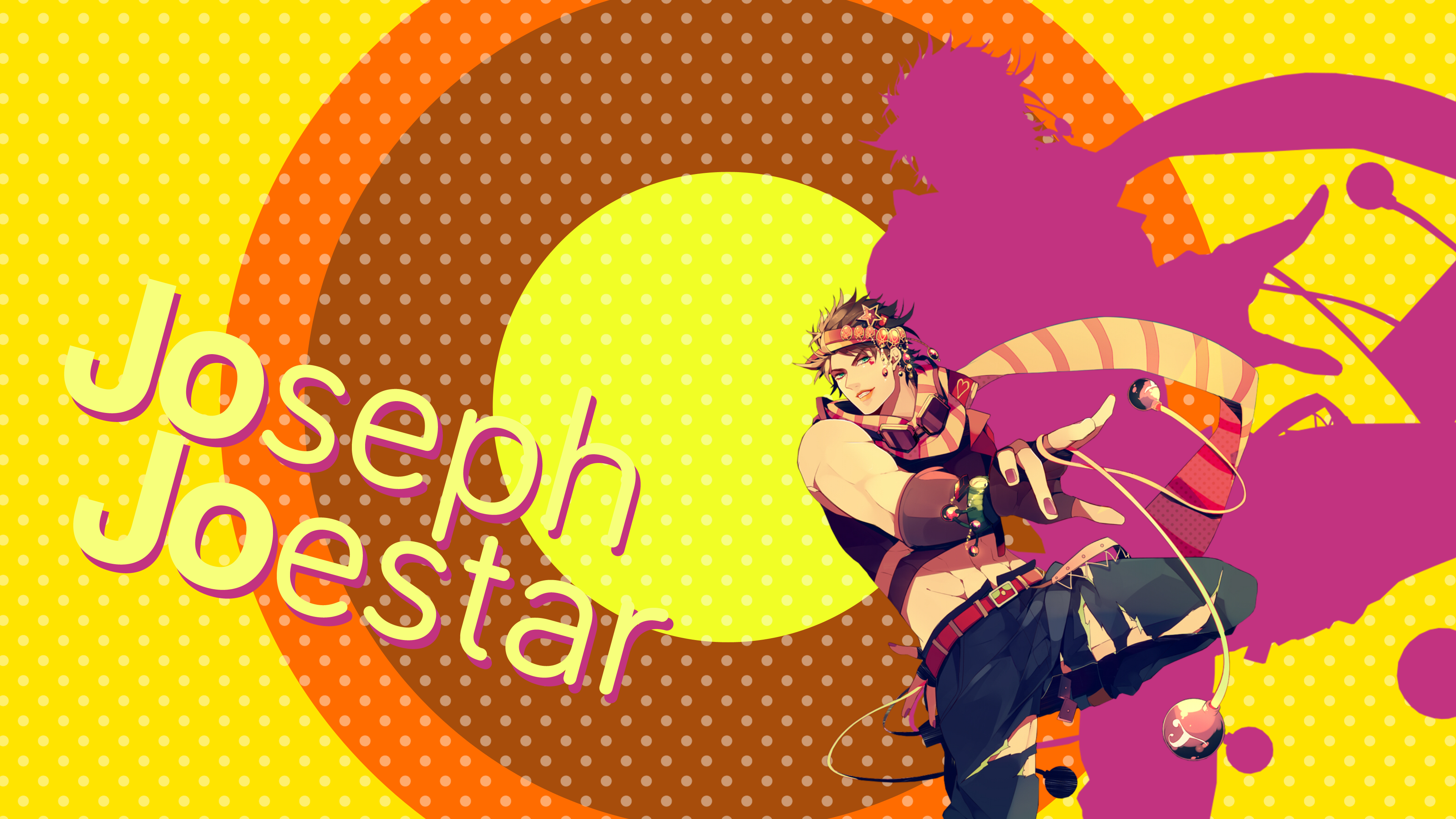 Joseph Joestar from JoJo's Bizarre Adventure HD Wallpaper