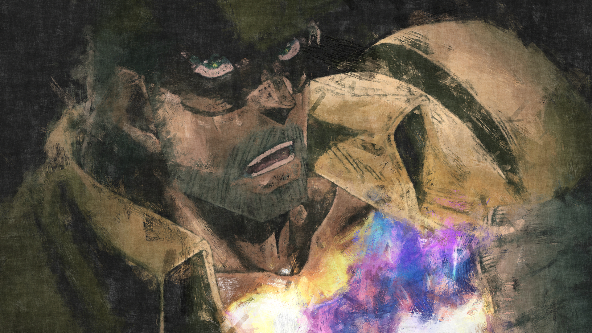 Joseph Joestar from JoJo's Bizarre Adventure HD Wallpaper