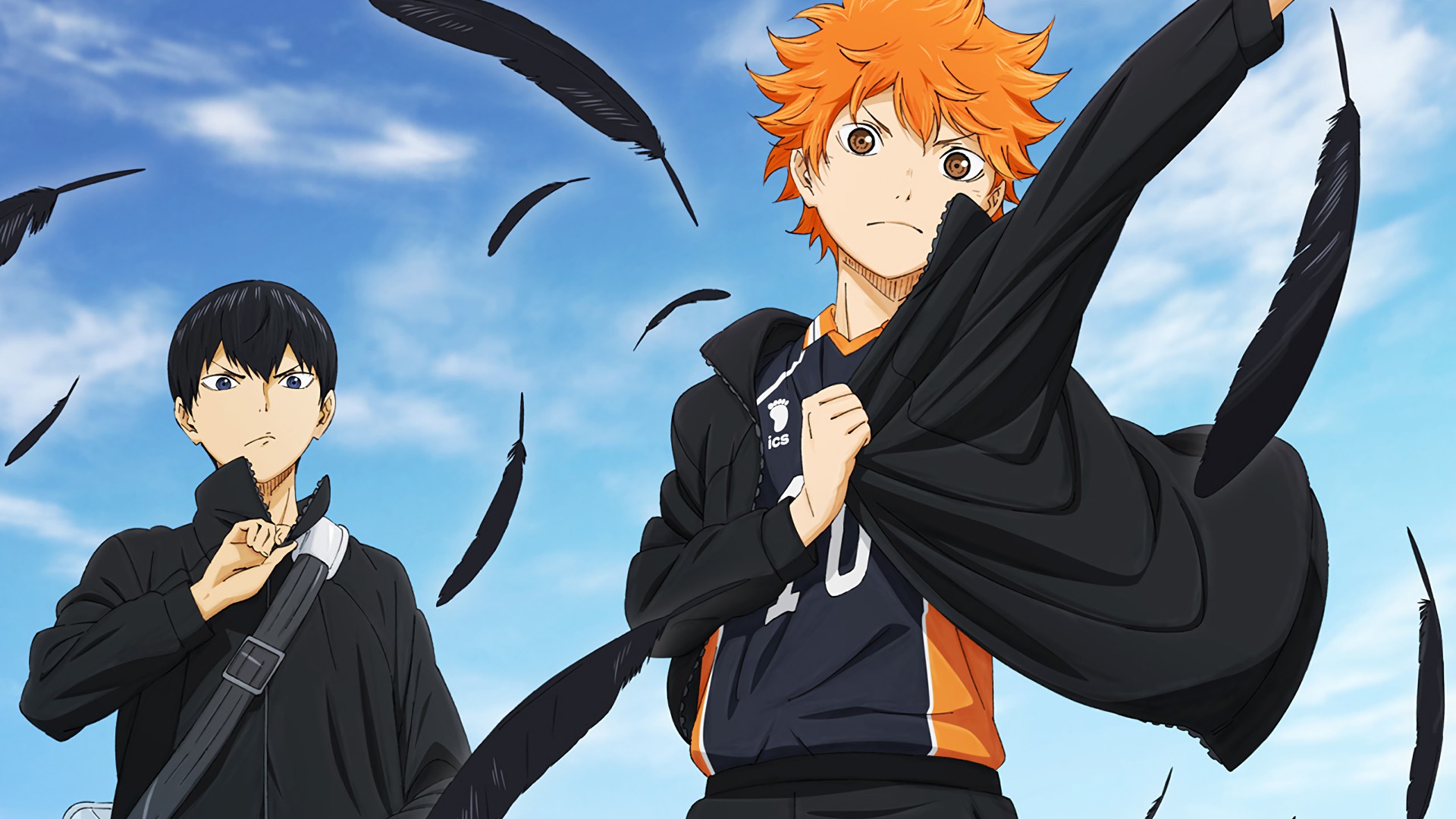Shoyo Hinata and Tobio Kageyama from Haikyuu!! HD Wallpaper