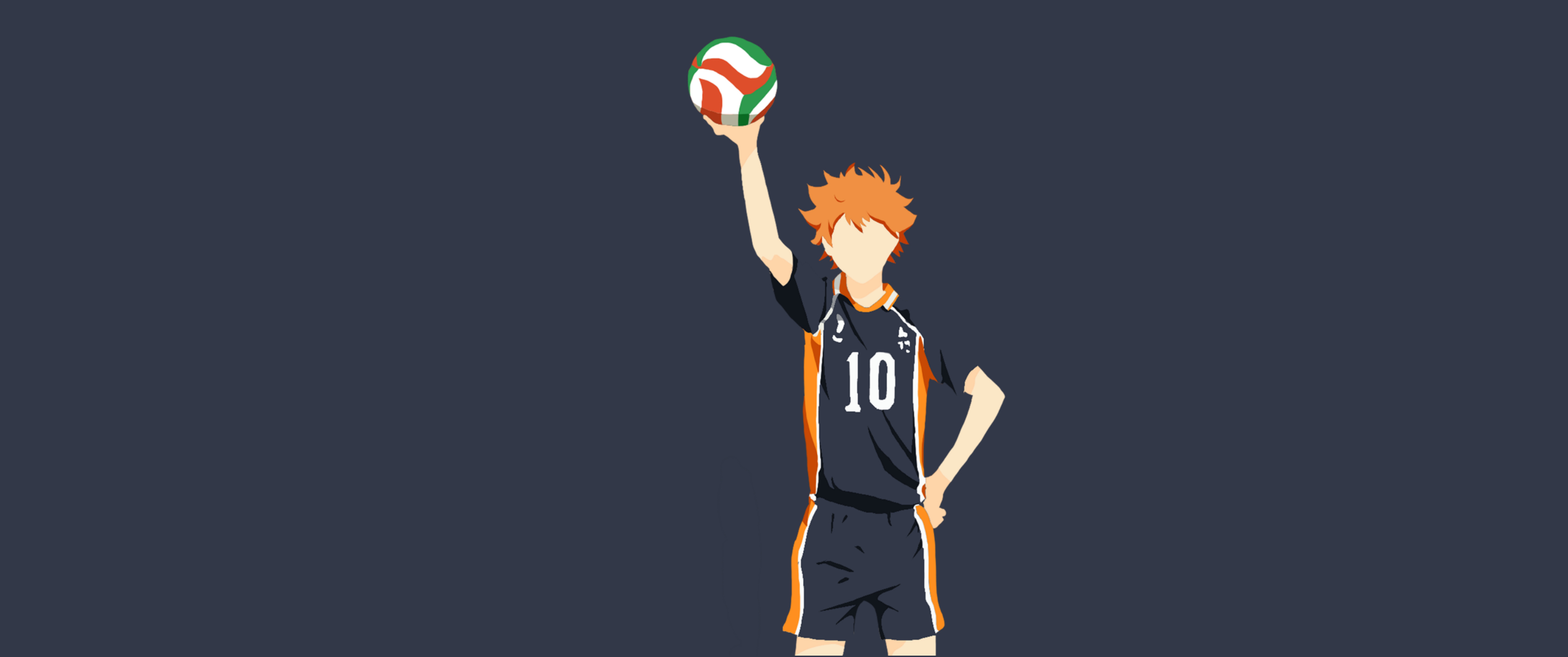 Shōyō Hinata Volleyball Anime Character Illustration HD Wallpaper