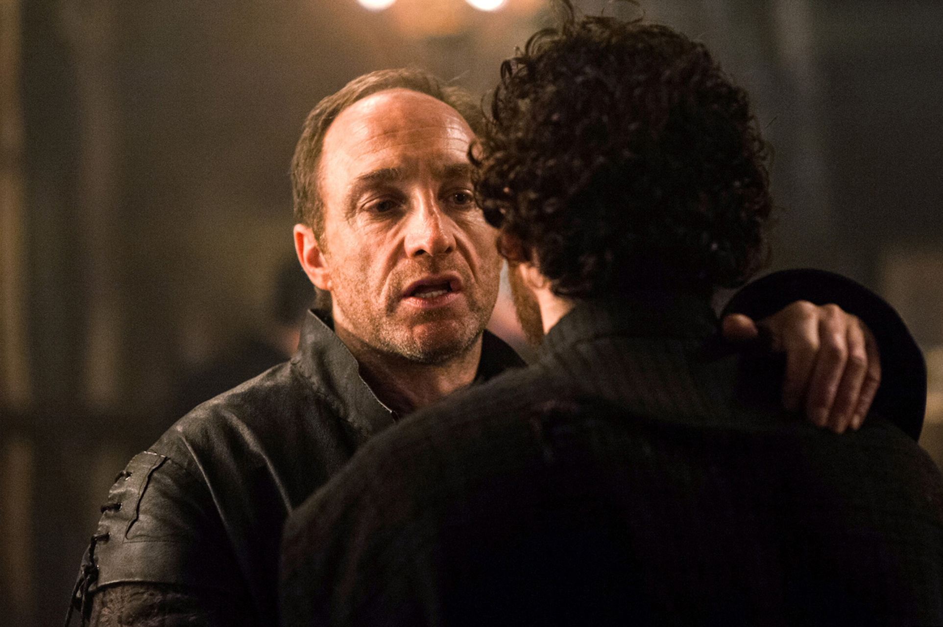 Man talking to another man HD Wallpaper