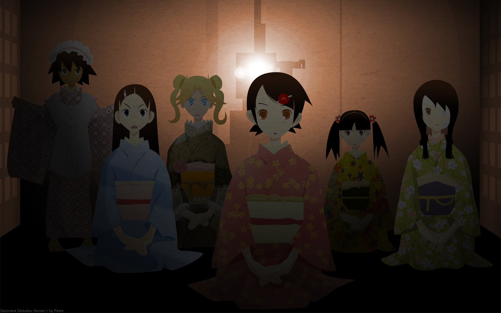 Sayonara Zetsubou Sensei Chiri Kitsu HD Wallpaper