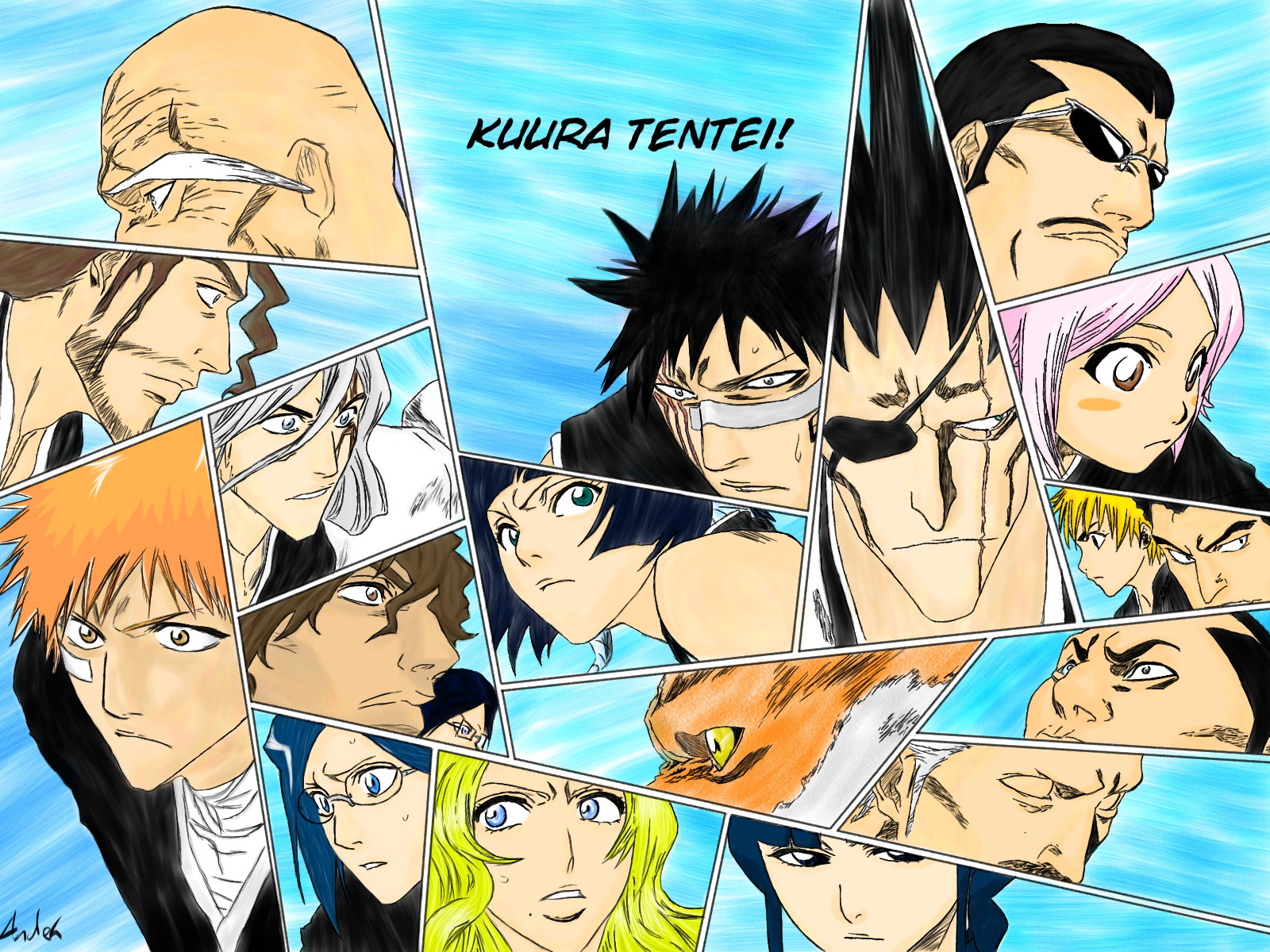 Bleach characters collage HD Wallpaper