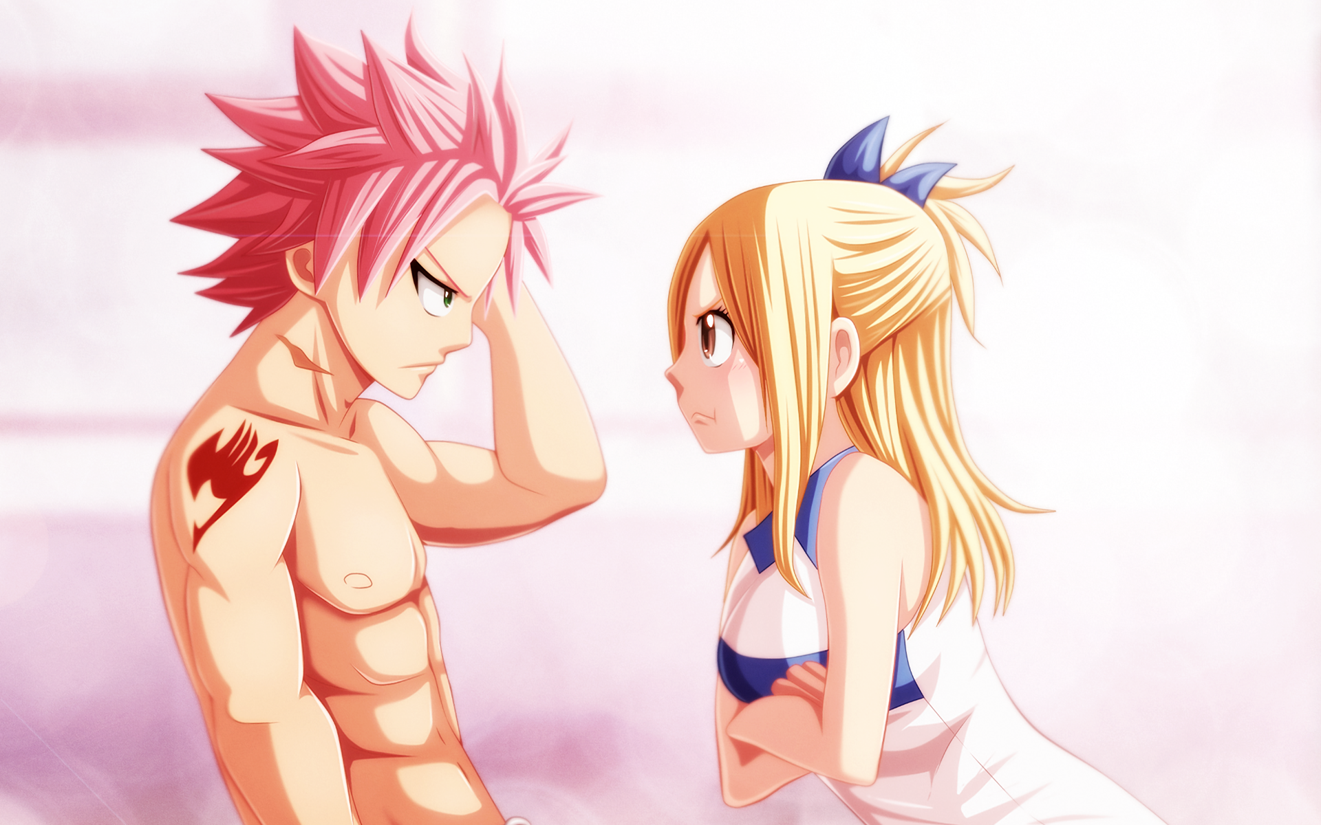 Natsu and Lucy from Fairy Tail HD Wallpaper