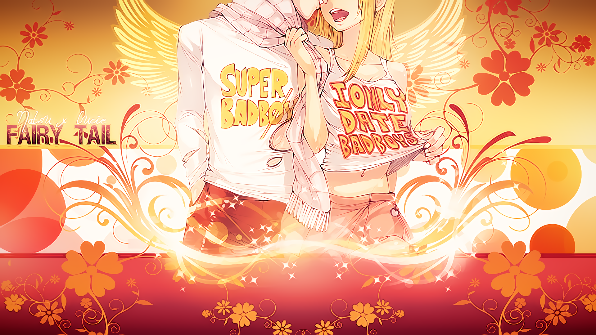 Natsu and Lucy from Fairy Tail HD Wallpaper