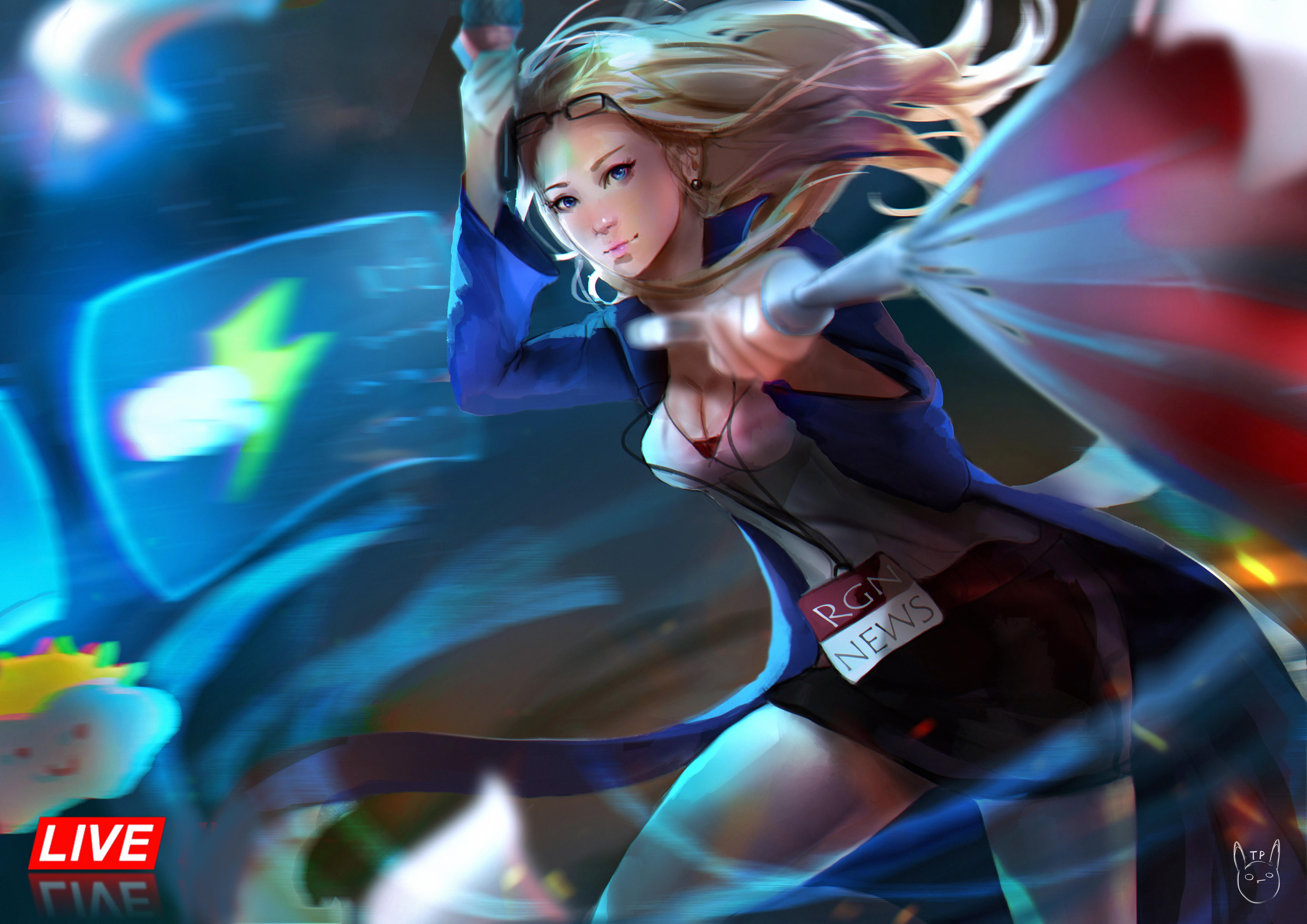 Janna from League of Legends reporting live HD Wallpaper