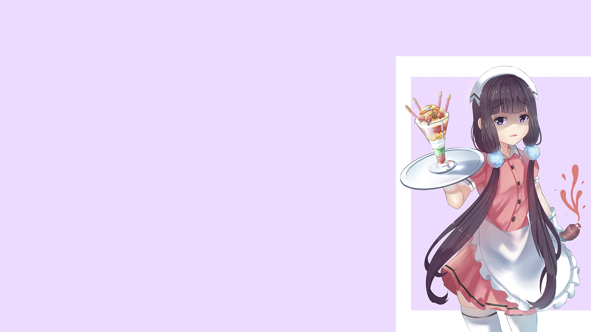 Maika Sakuranomiya from Blend S serving a parfait HD Wallpaper