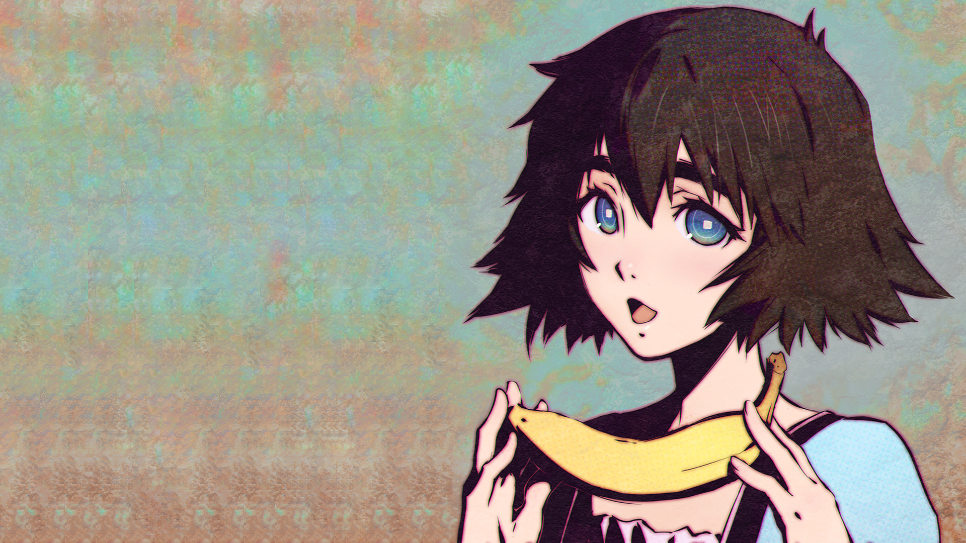 Mayuri Shiina from Steins;Gate holding a banana HD Wallpaper