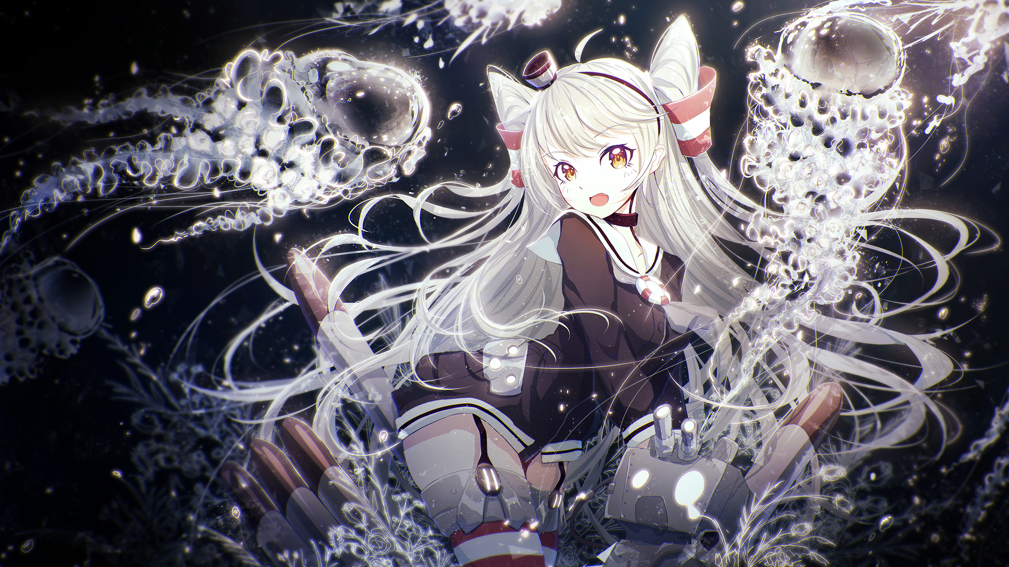 Amatsukaze from Kancolle with Jellyfish HD Wallpaper