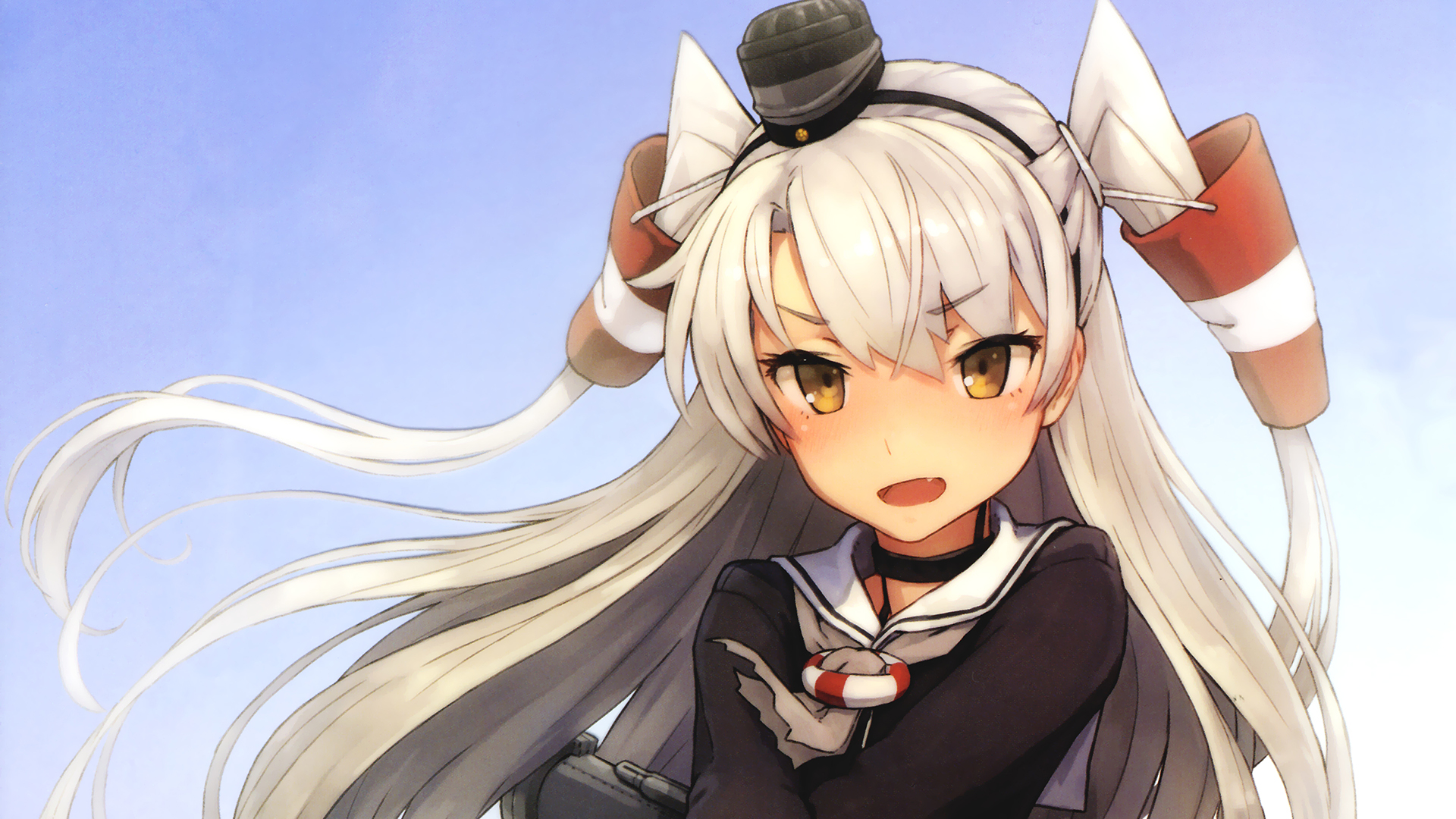 Amatsukaze from Kantai Collection HD Wallpaper