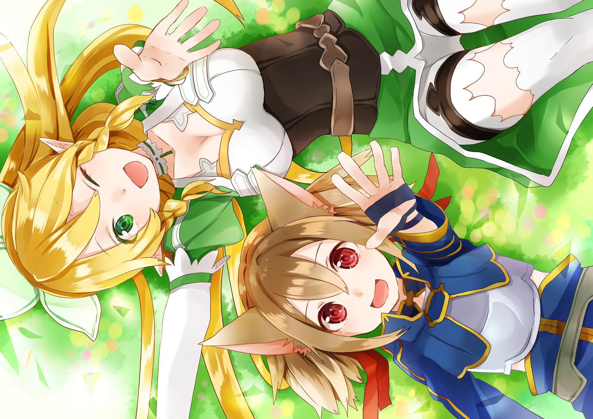 Asuna and Leafa from Sword Art Online HD Wallpaper