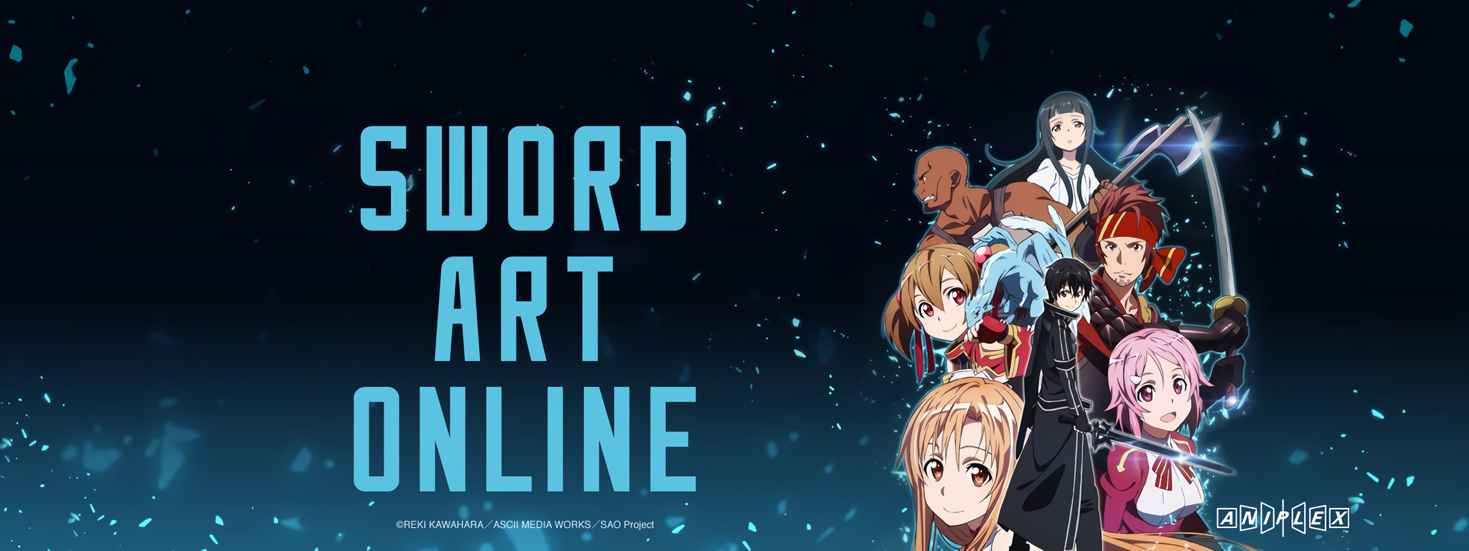 Sword Art Online characters with Aniplex logo HD Wallpaper