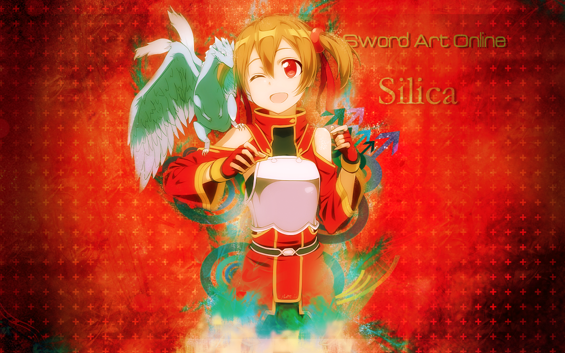 Silica from Sword Art Online with Pina HD Wallpaper