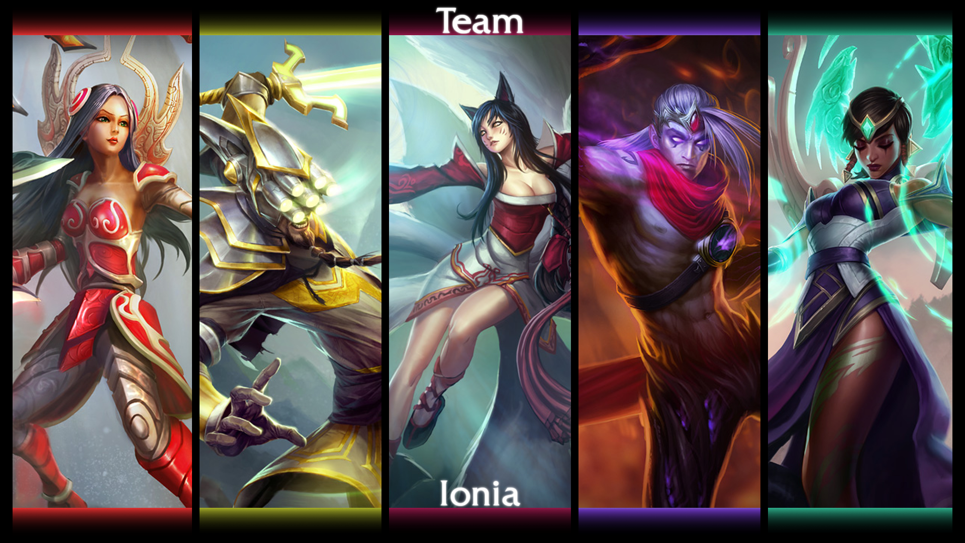 Irelia and other League of Legends champions HD Wallpaper