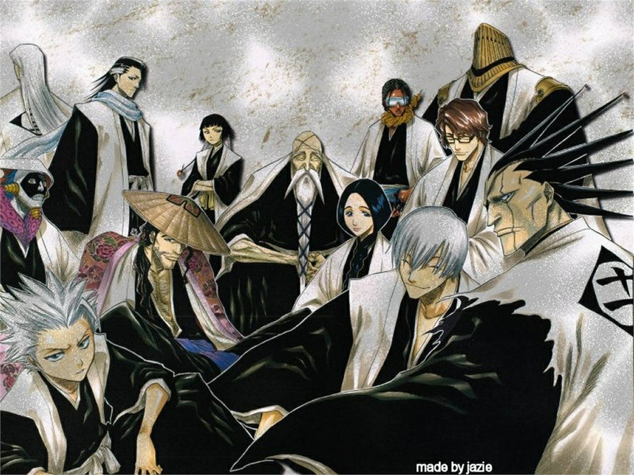 Group of Shinigami from Bleach HD Wallpaper