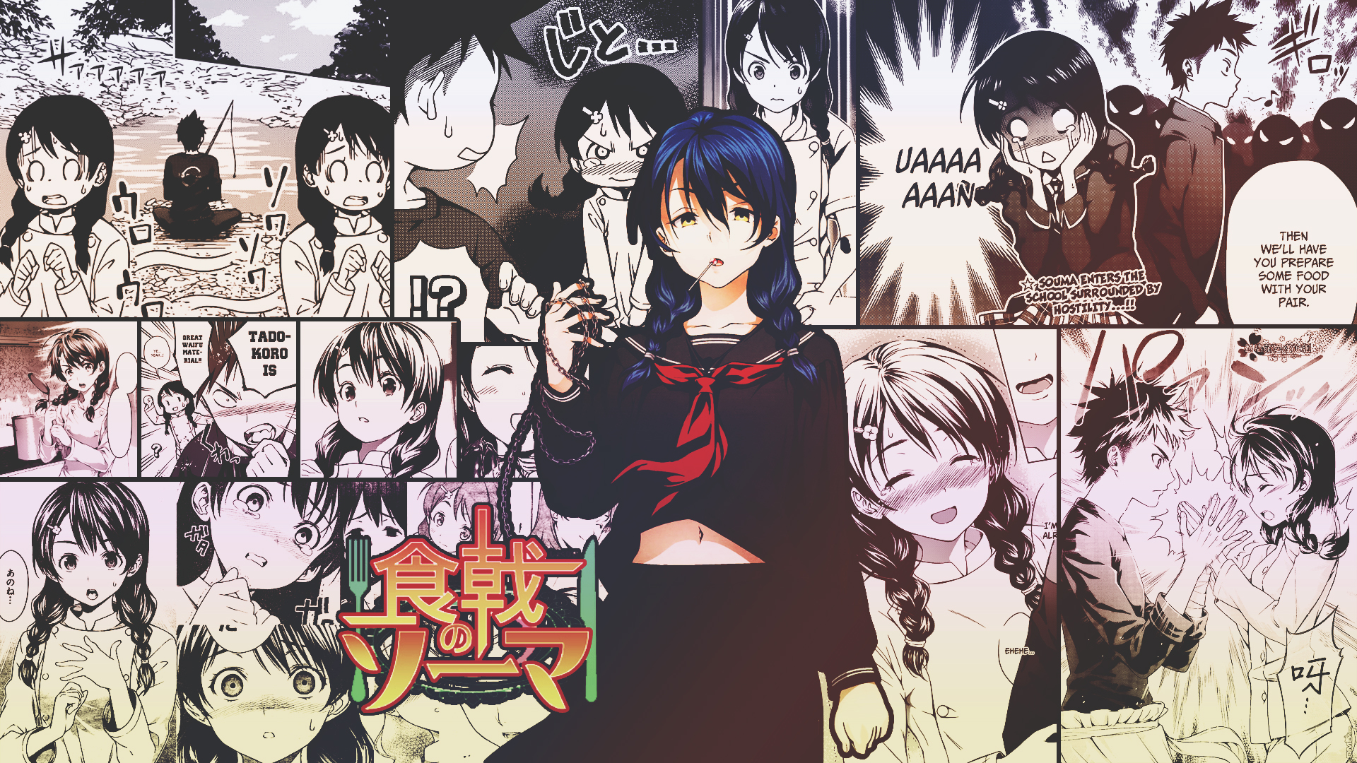 Megumi Tadokoro from Food Wars! Shokugeki no Soma HD Wallpaper