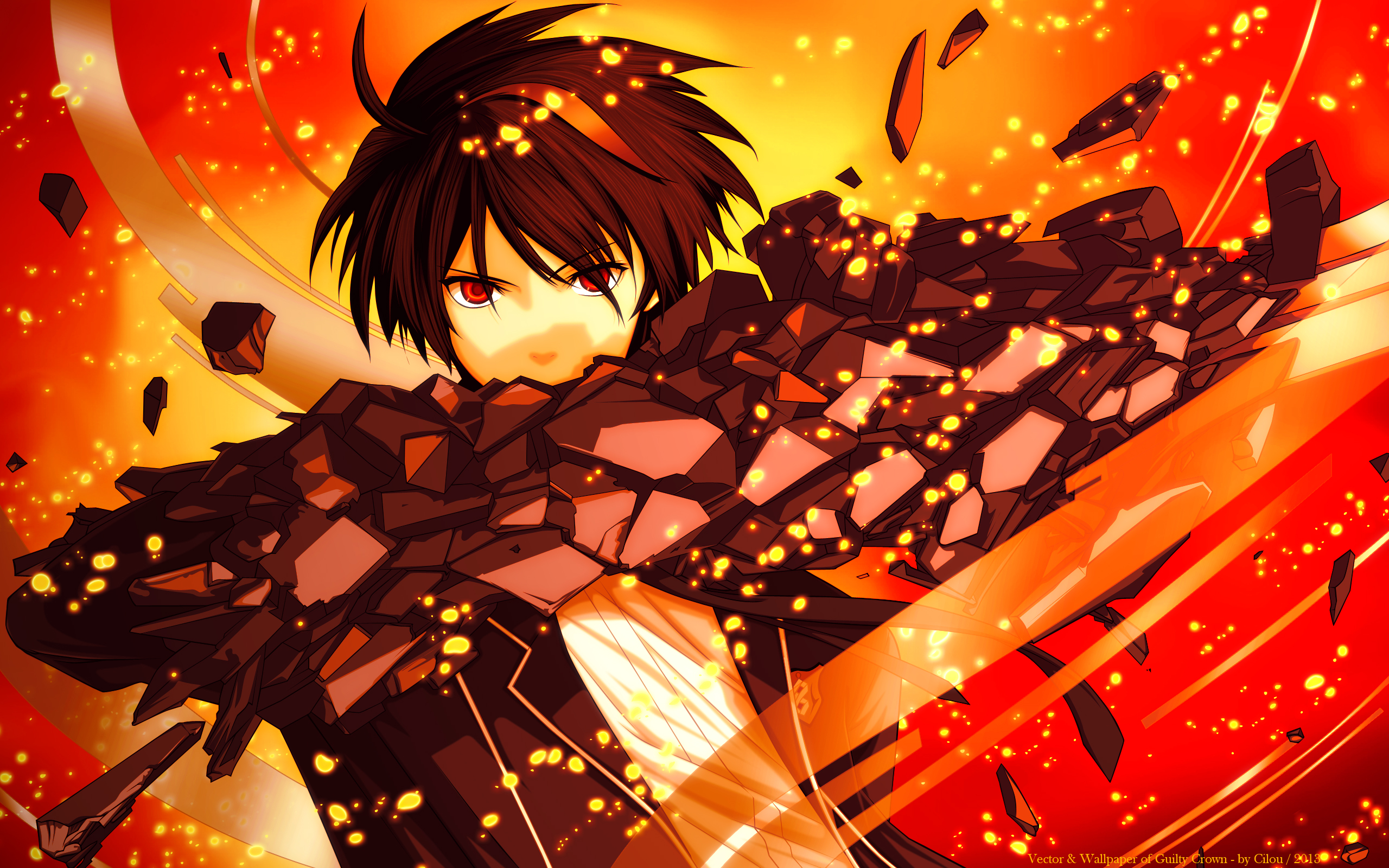 Shu Ouma from Guilty Crown HD Wallpaper